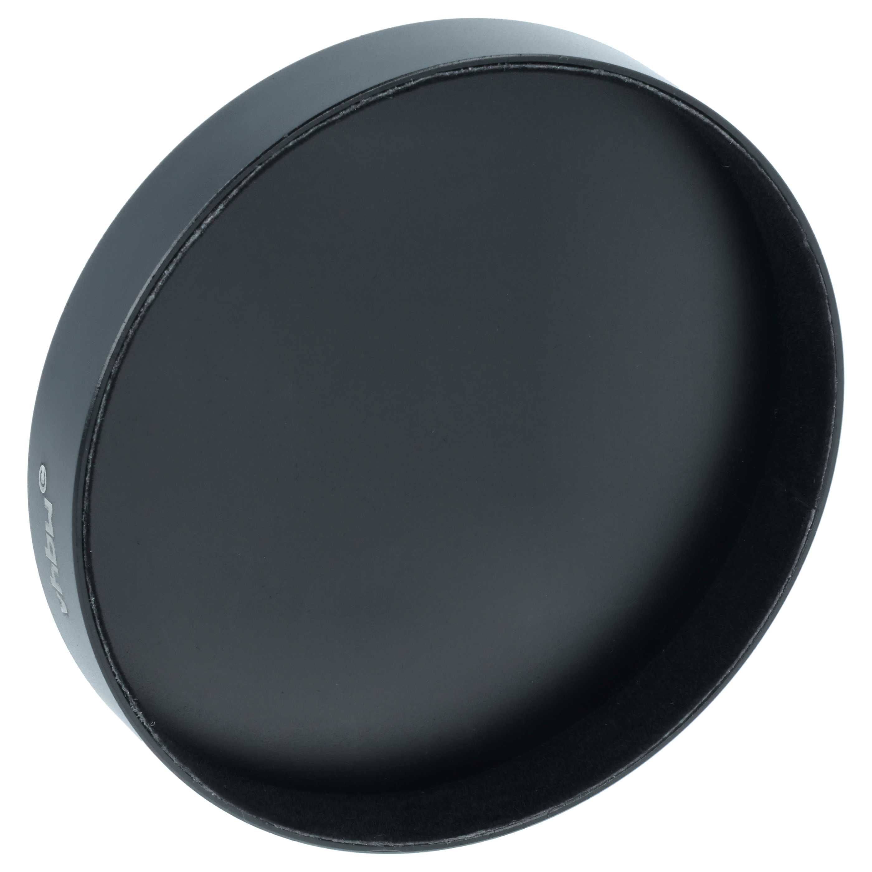 Bouchon d'objectif 80 mm - aluminium (anodisé) / intérieur flanelle, noir-mat