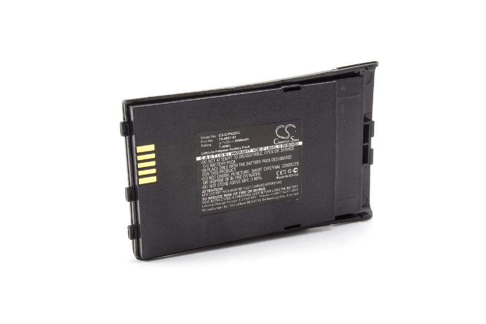 Batterie remplace Cisco 74-4957-01 pour téléphone - 2000mAh 3,7V Li-polymère