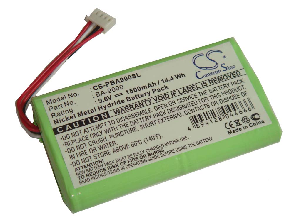 Printer Battery Replacement for Brother BA9000, BA-9000 - 1500mAh 9.6V NiMH