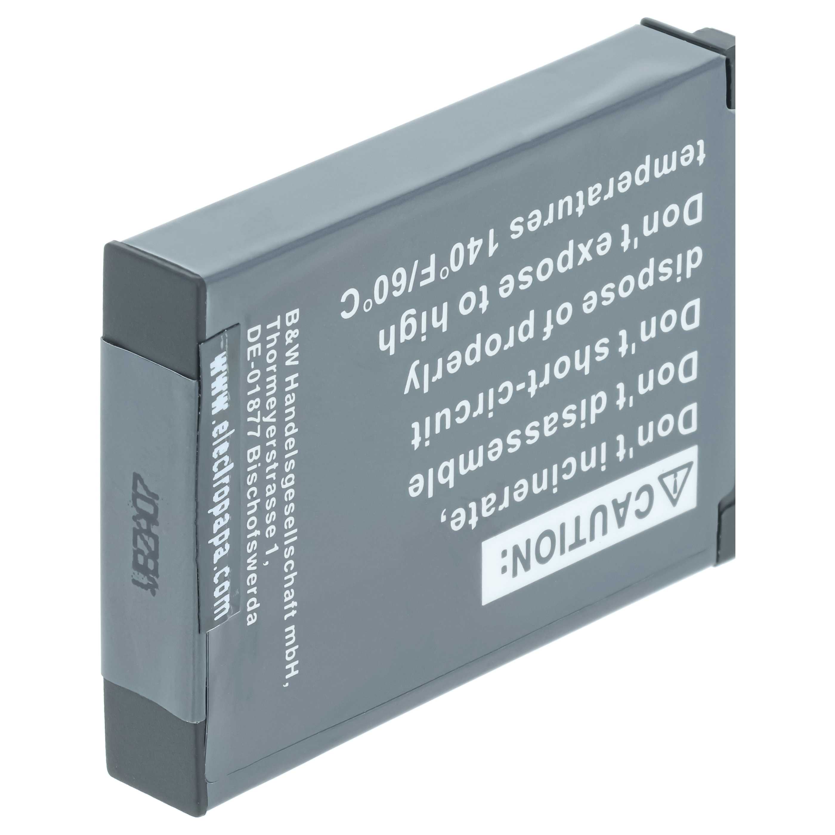 Videocamera 2x Battery replaces Toshiba PC1733E-1BRS, PX1733 - 700 mAh 3.7 V Li-Ion