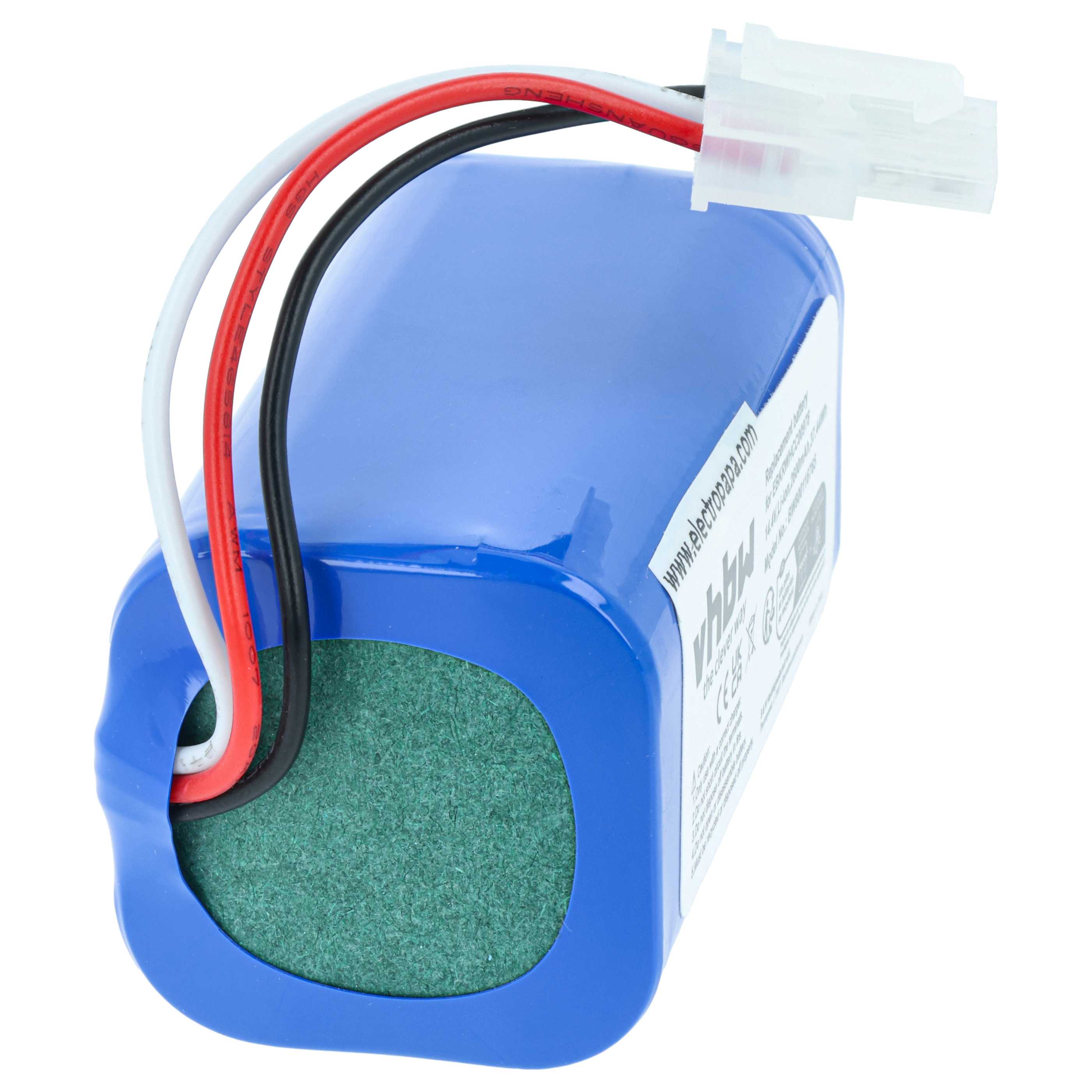 Battery replaces iClebo EBKRTRHB000118-VE, EBKRWHCC00978 for iClebo etc. 2600mAh, 14.4V, Li-Ion
