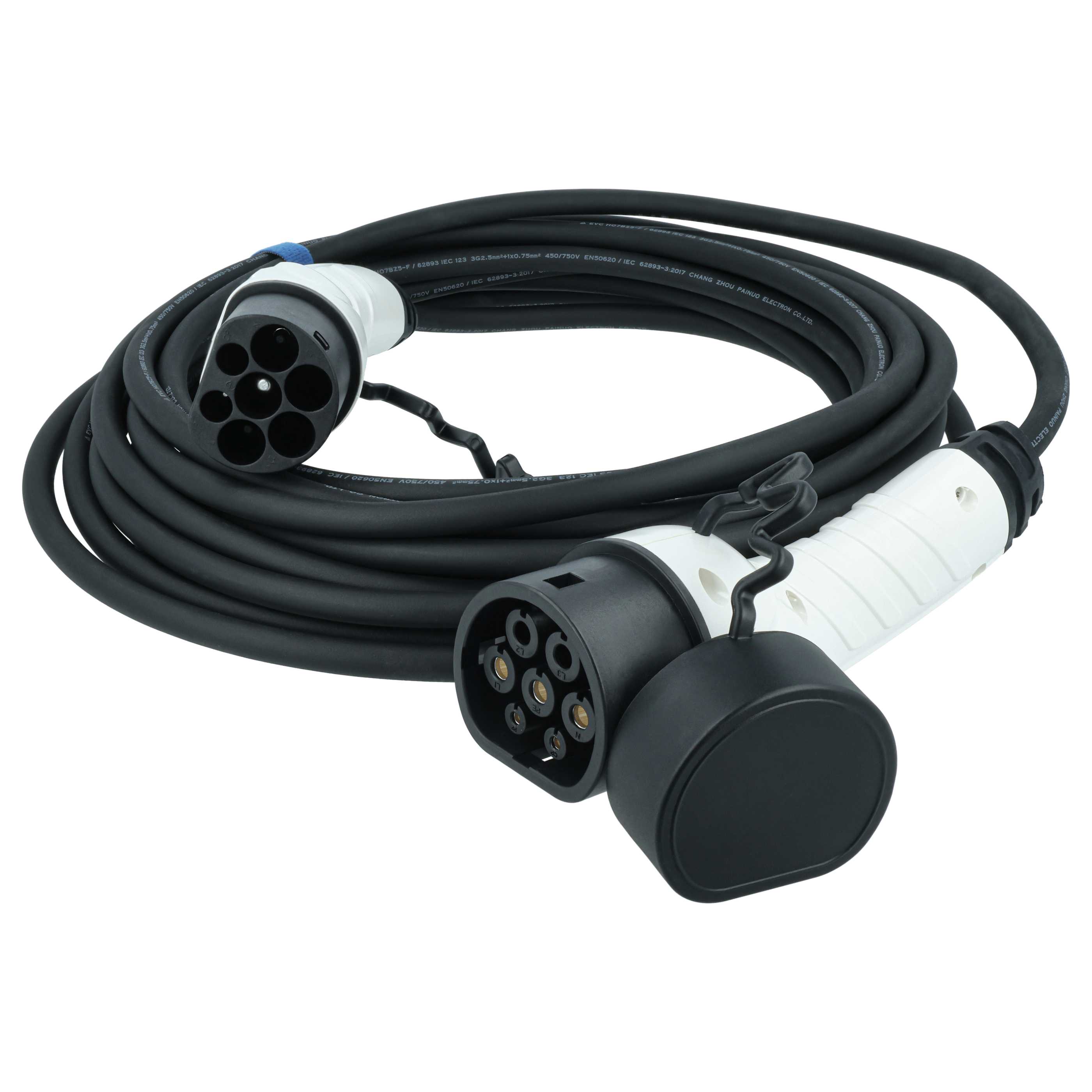Charging Cable - Type 2 to Type 2 Cable, Single-Phase, 16 A, 3.5 kW, 10 m