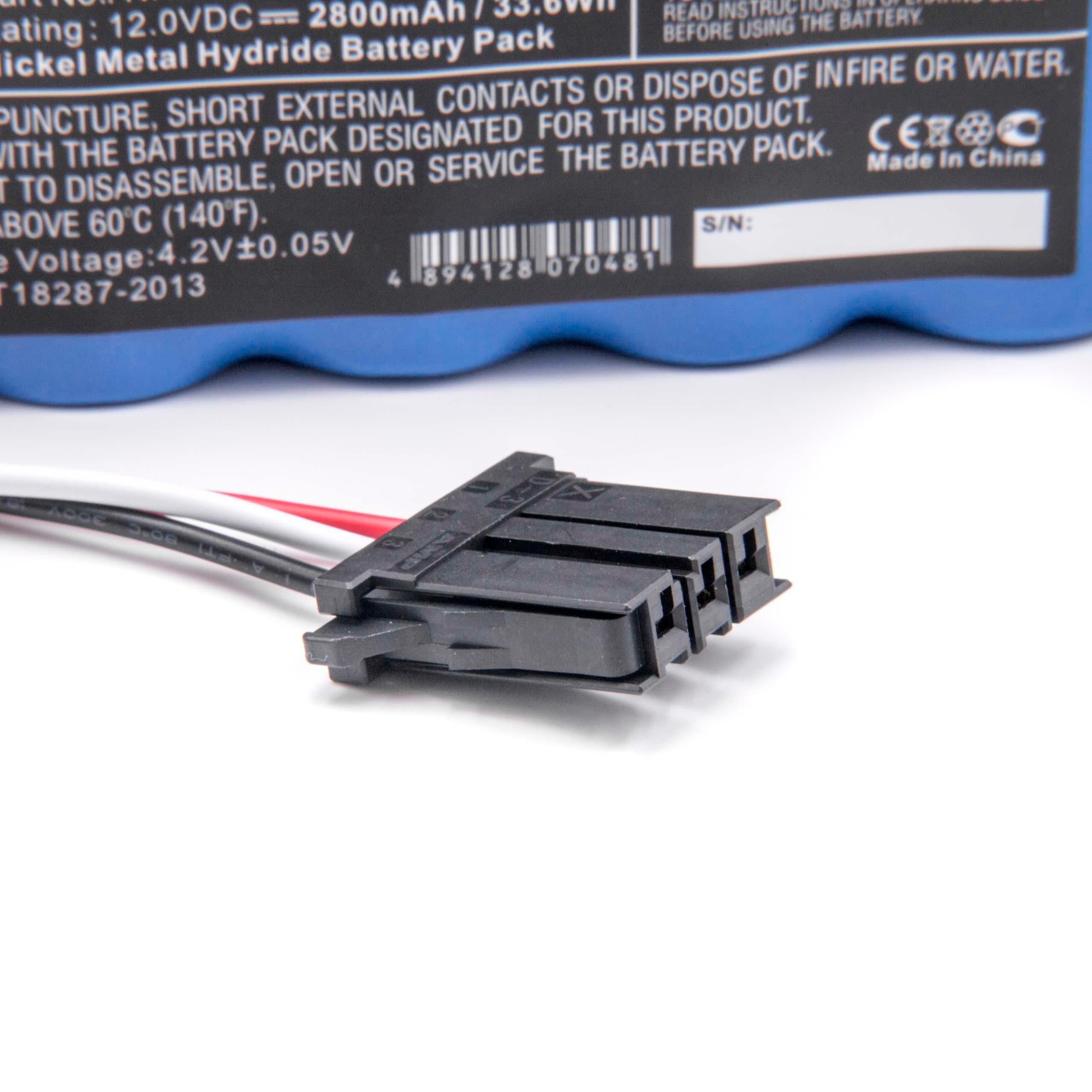 Medical Equipment Battery Replacement for X065 - 2800mAh 12V NiMH