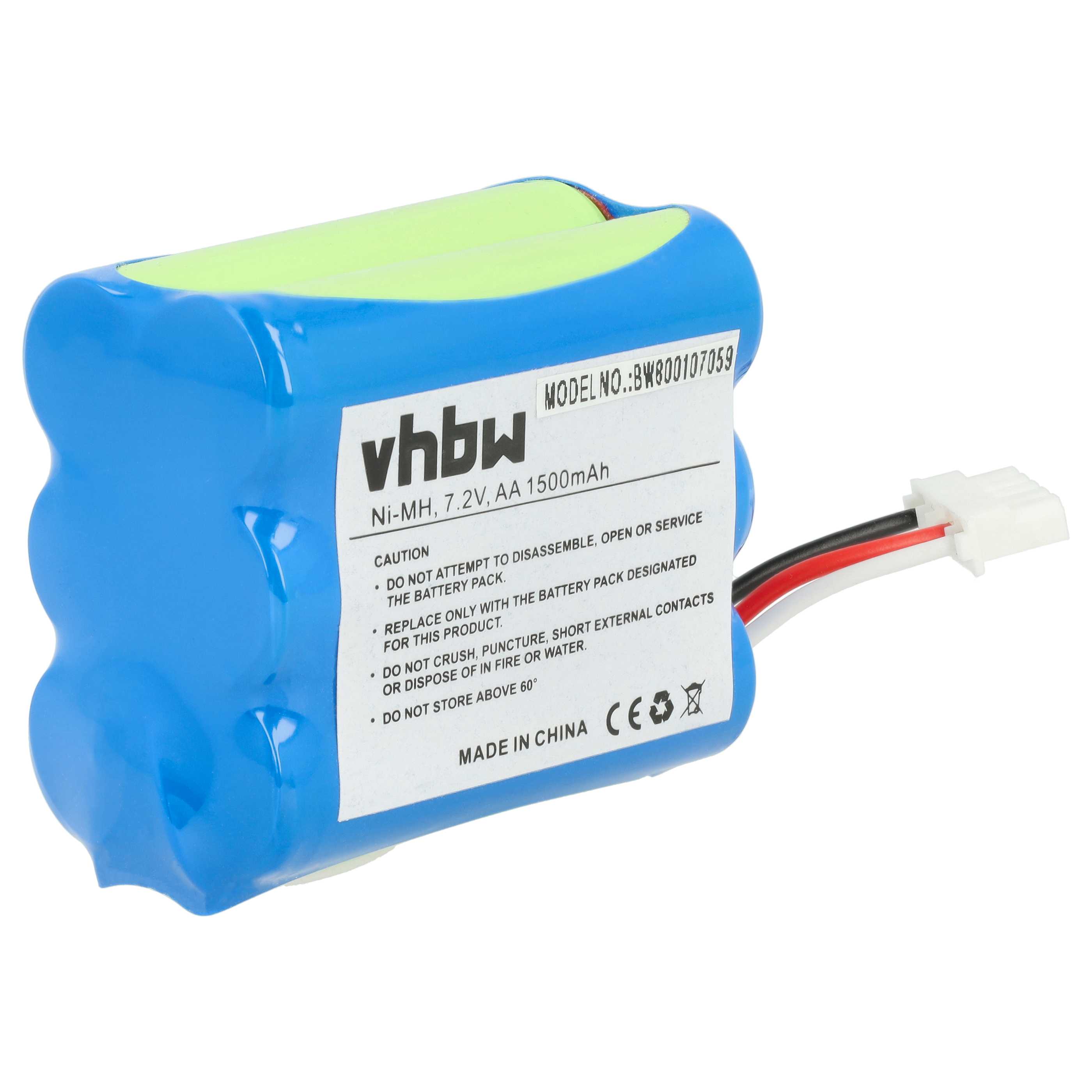 Batteria sostituisce iRobot 4409709, GPRHC202N026 per aspirapolvere Proscenic - 1500mAh 7,2V NiMH