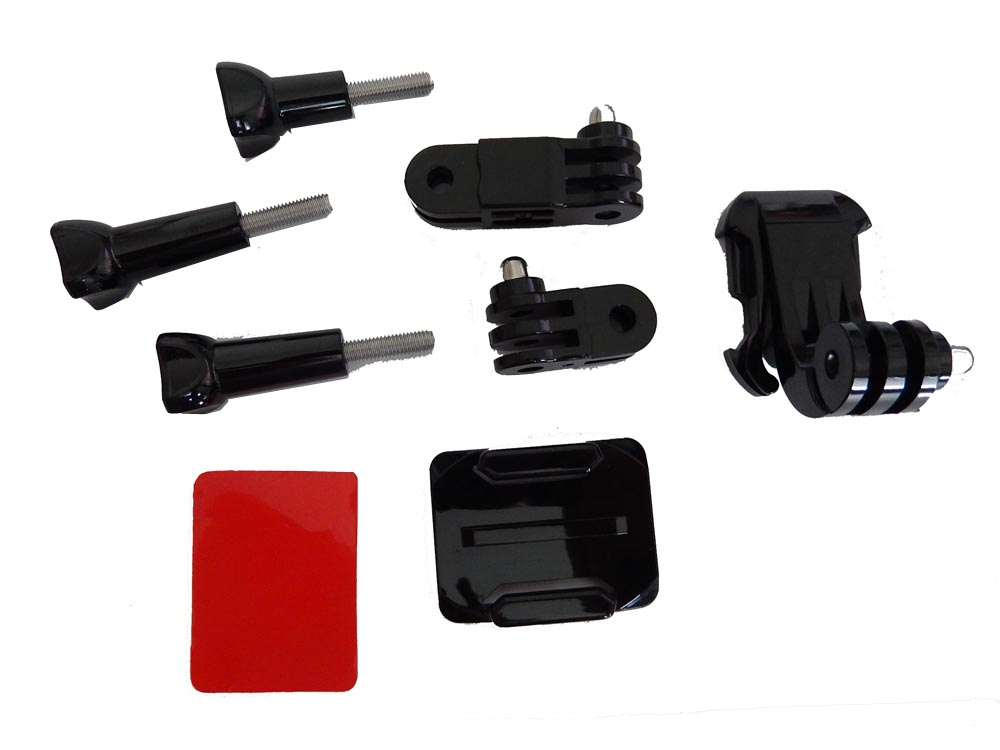 vhbw pad di fissaggio compatibile con Garmin / GoPro VIRB Elite action cam - autoadesivo, per casco / varie su