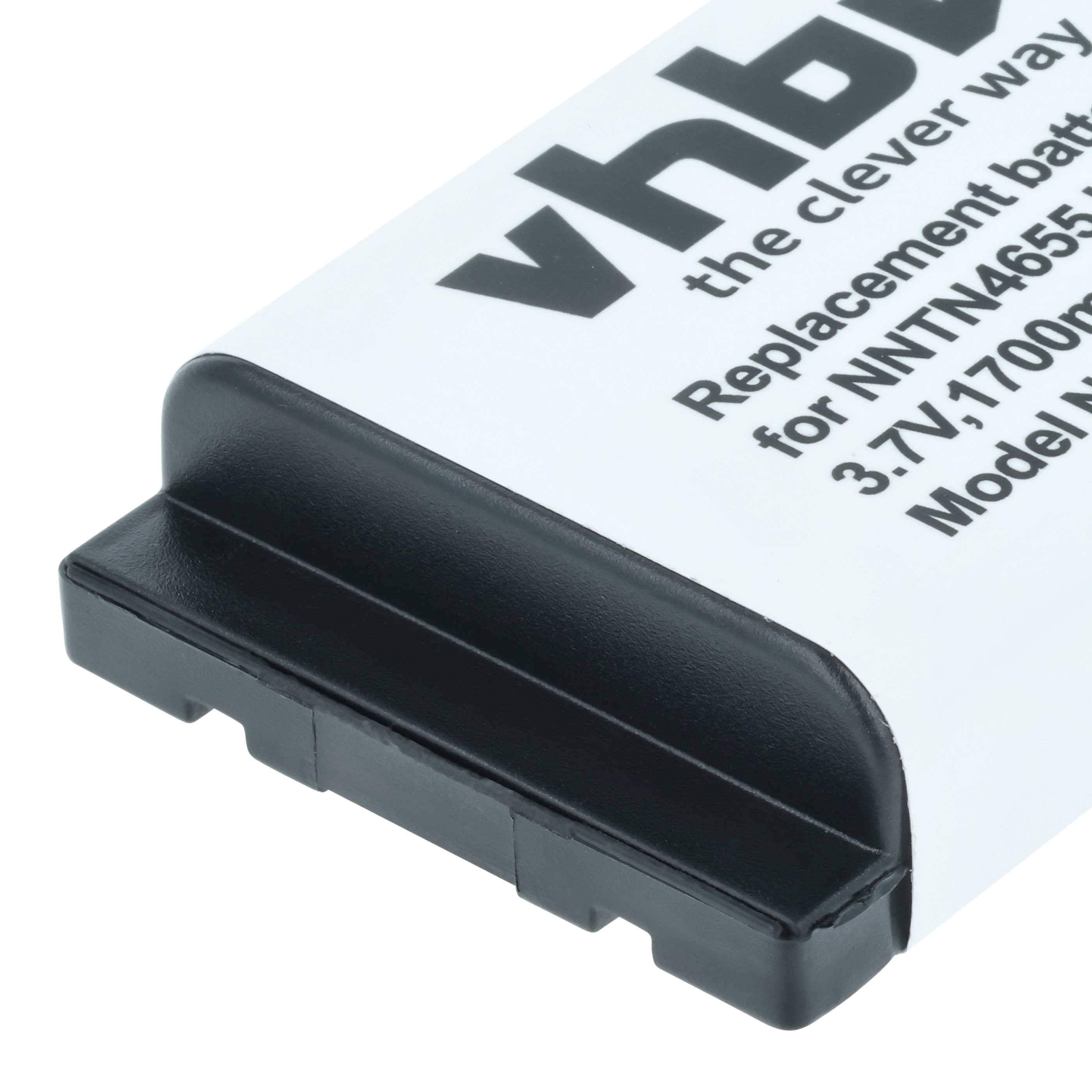 Radio 5x Battery replaces Motorola NNTN6922A, NNTN4655, SNN5705C, NNTN6923A - 1700 mAh 3.7 V Li-Ion