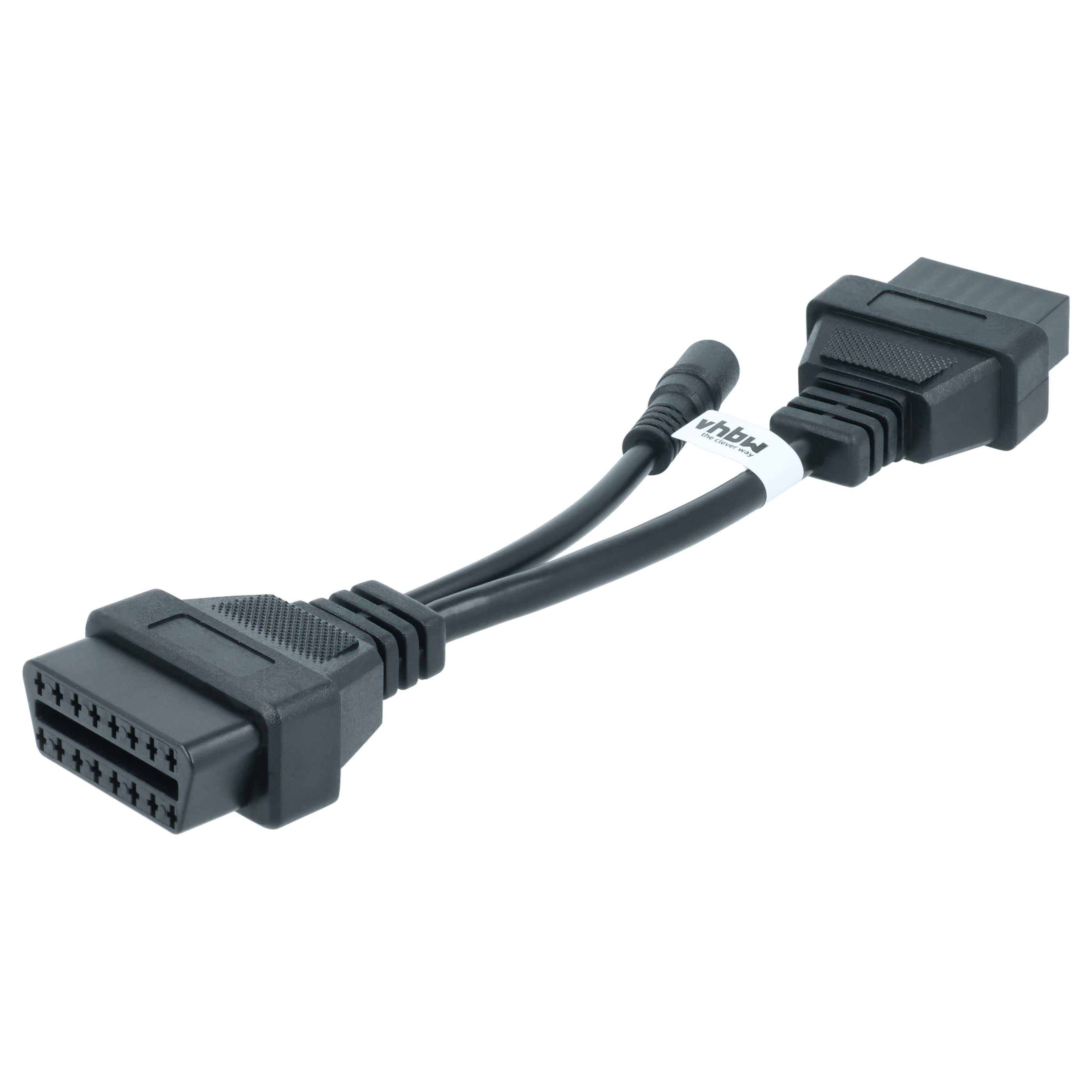 vhbw OBD2 Adapter 12Pin-OBD1 auf OBD2 für Hyundai, Mitsubishi 12 Pin
