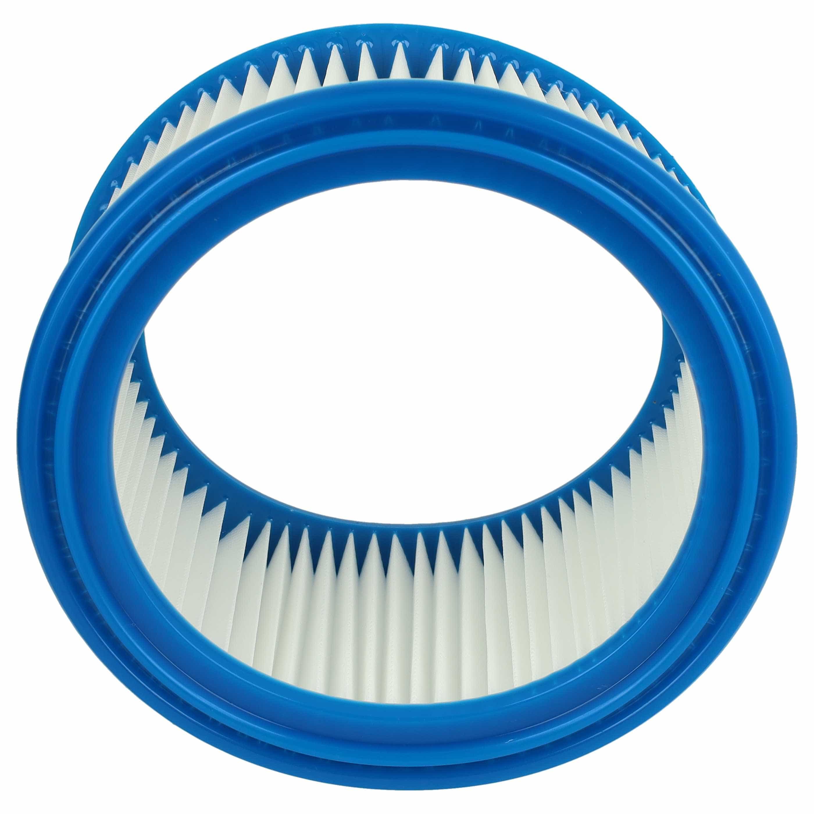 4x round filter replaces Bosch 2607432024 for Bosch Vacuum Cleaner, white / blue
