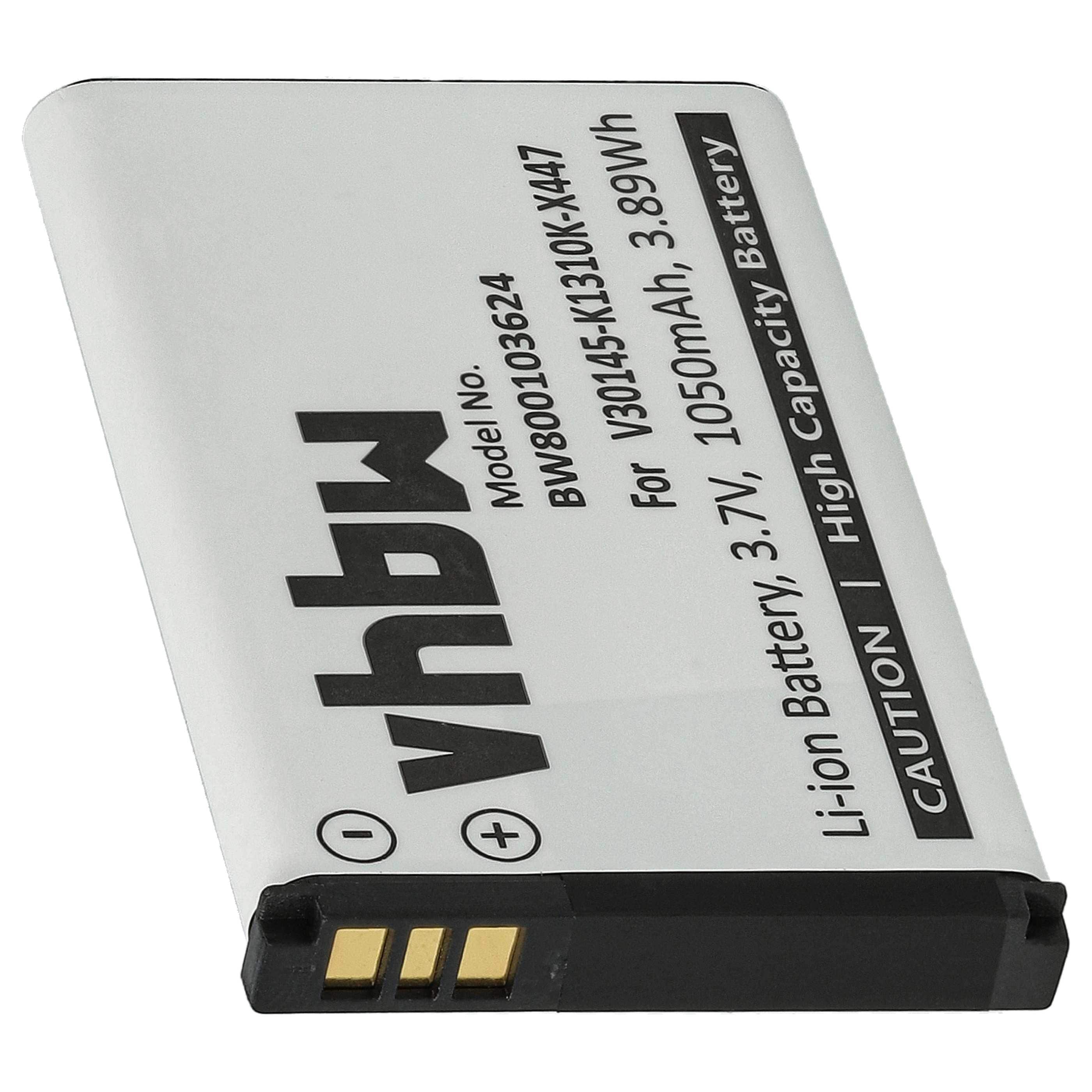 5x Batteries remplace Siemens V30145-K1310K-X447 pour téléphone Siemens - 1050mAh 3,7V Li-ion