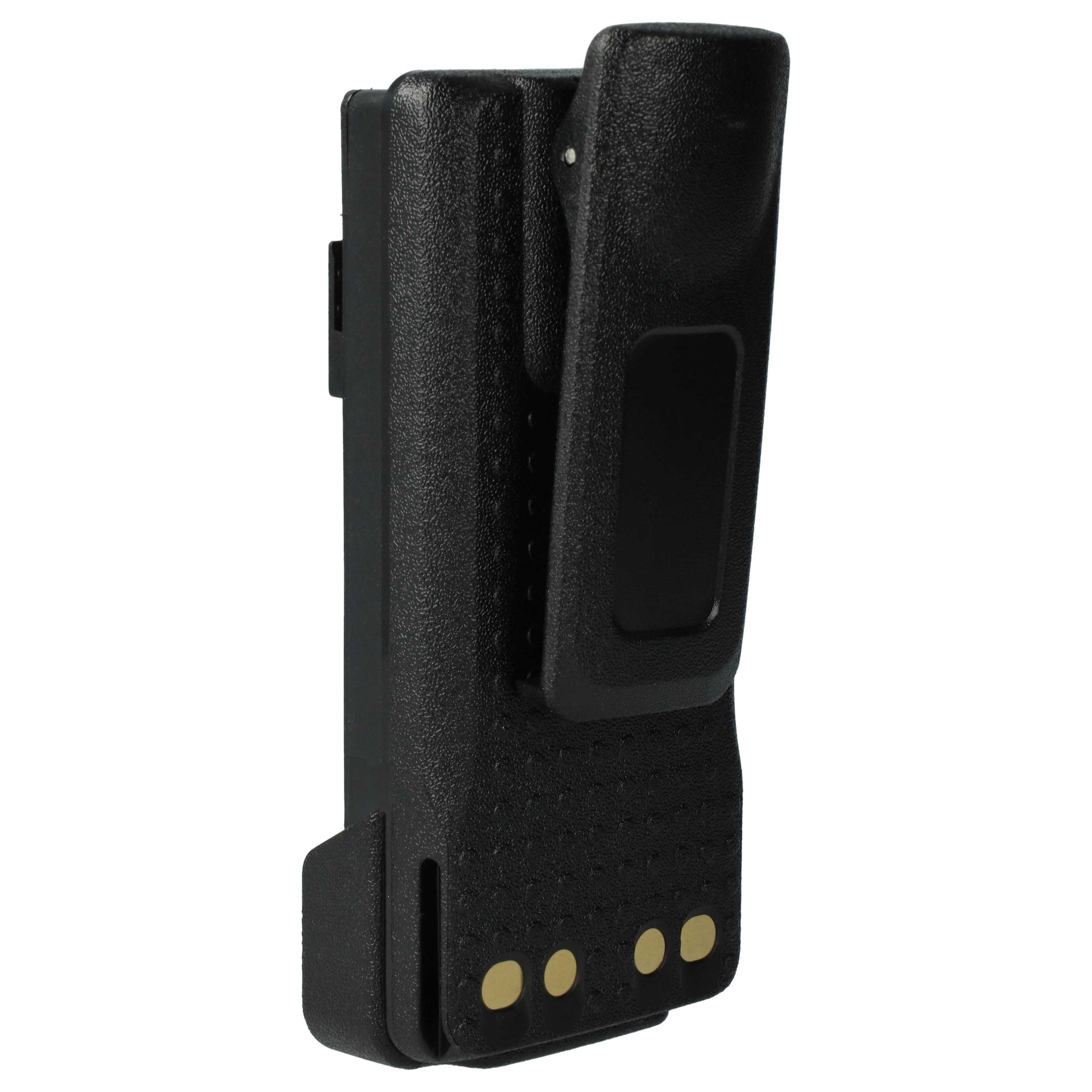 Radio 5x Battery replaces Motorola PMNN4406BR, PMNN4406, PMNN4409 - 2200 mAh 7.4 V Li-Ion + Belt Clip