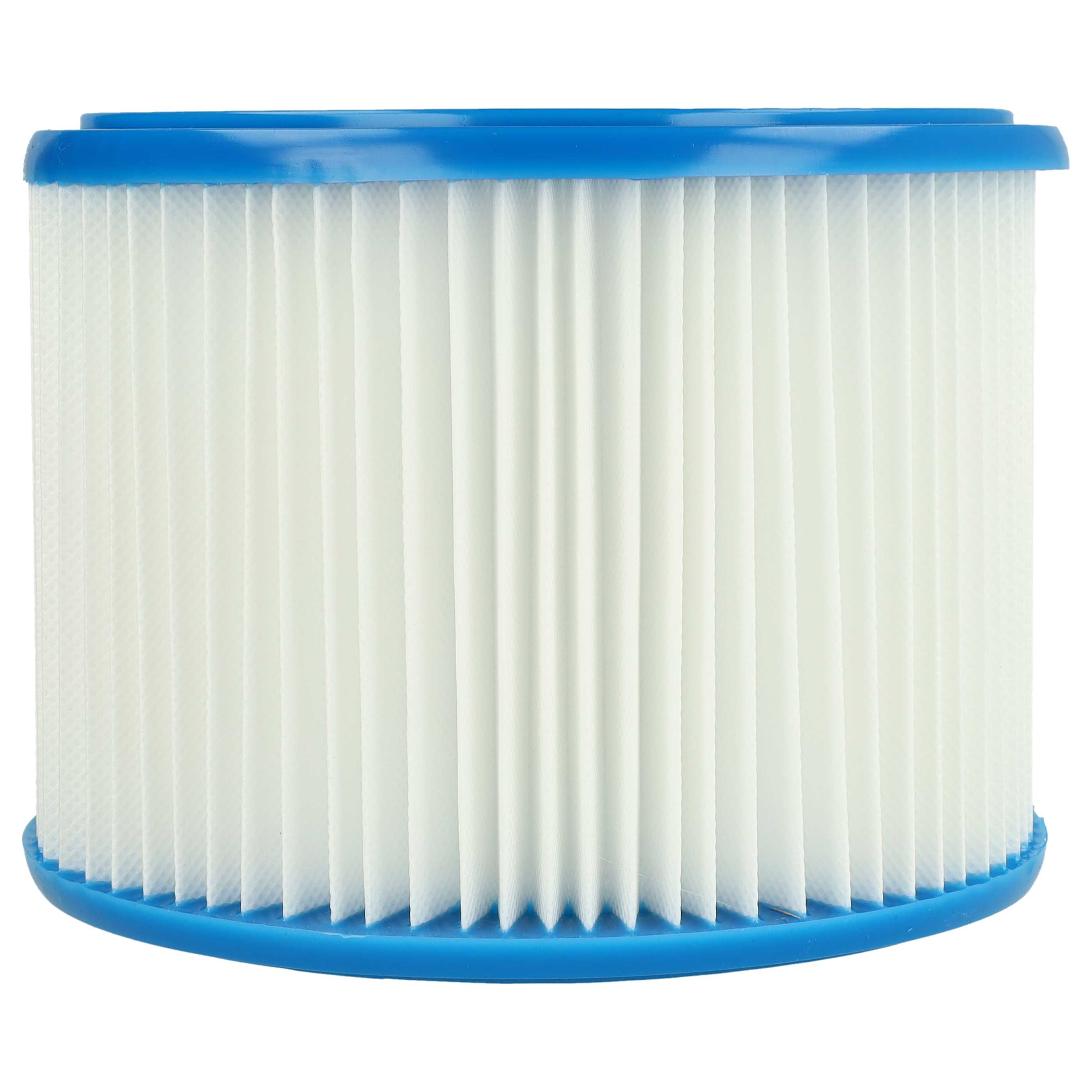 4x round filter replaces Bosch 2607432024 for Bosch Vacuum Cleaner, white / blue