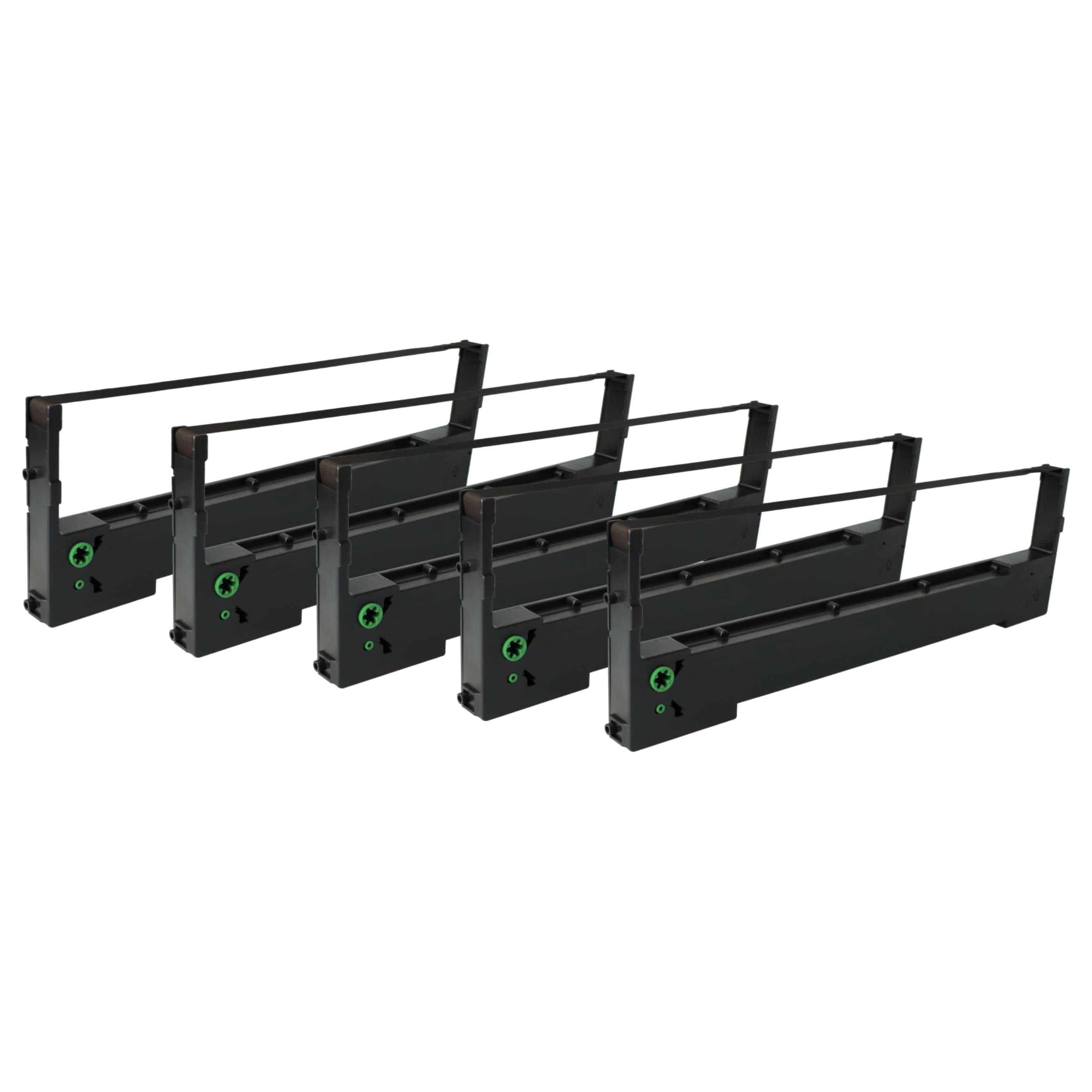 5x Ink Ribbon replaces Tally 052220 for Dot Matrix, Receipt Printer - Black