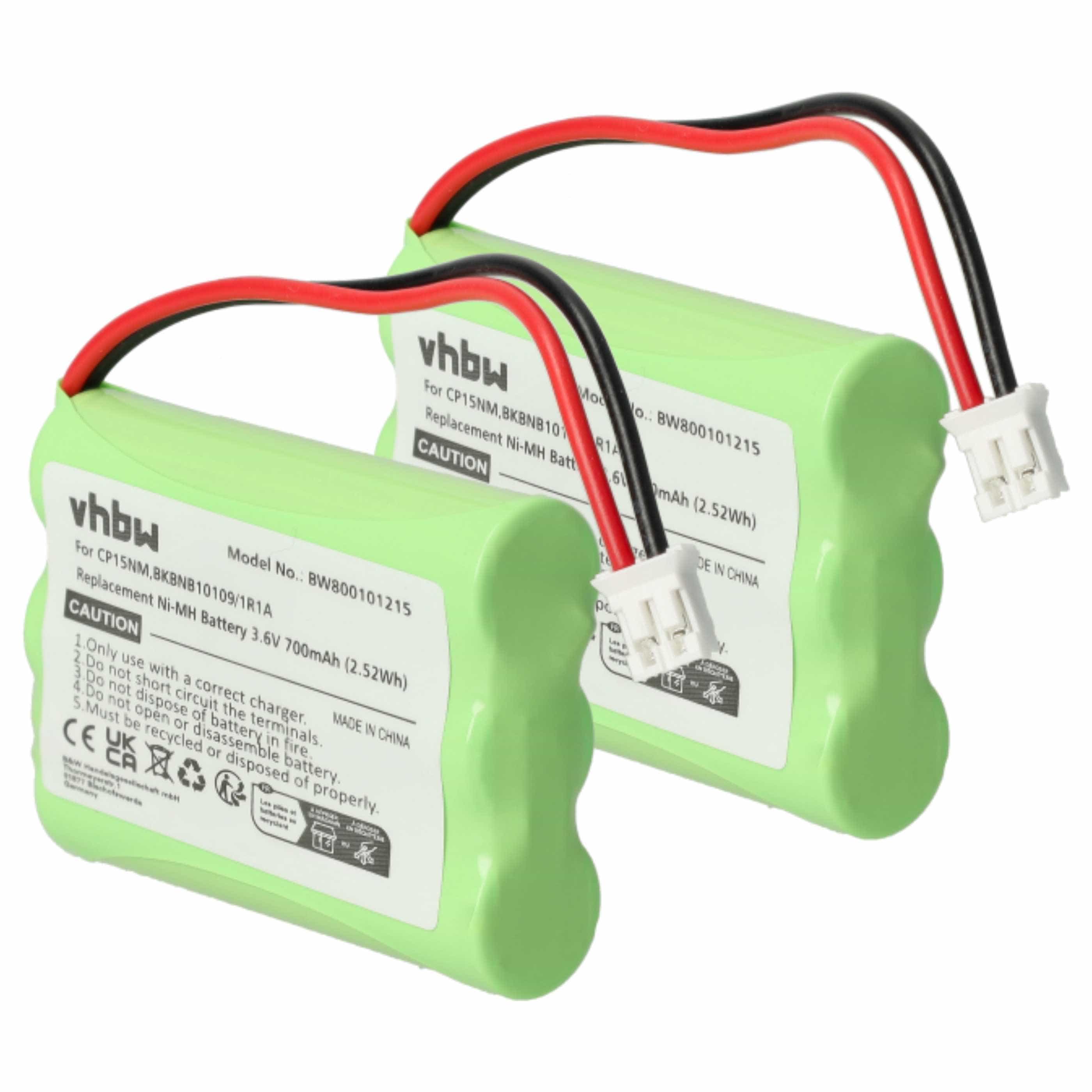2x Batteries remplace Alcatel NTM/BKBNB 101 13/1 pour téléphone Ericsson - 700mAh 3,6V NiMH