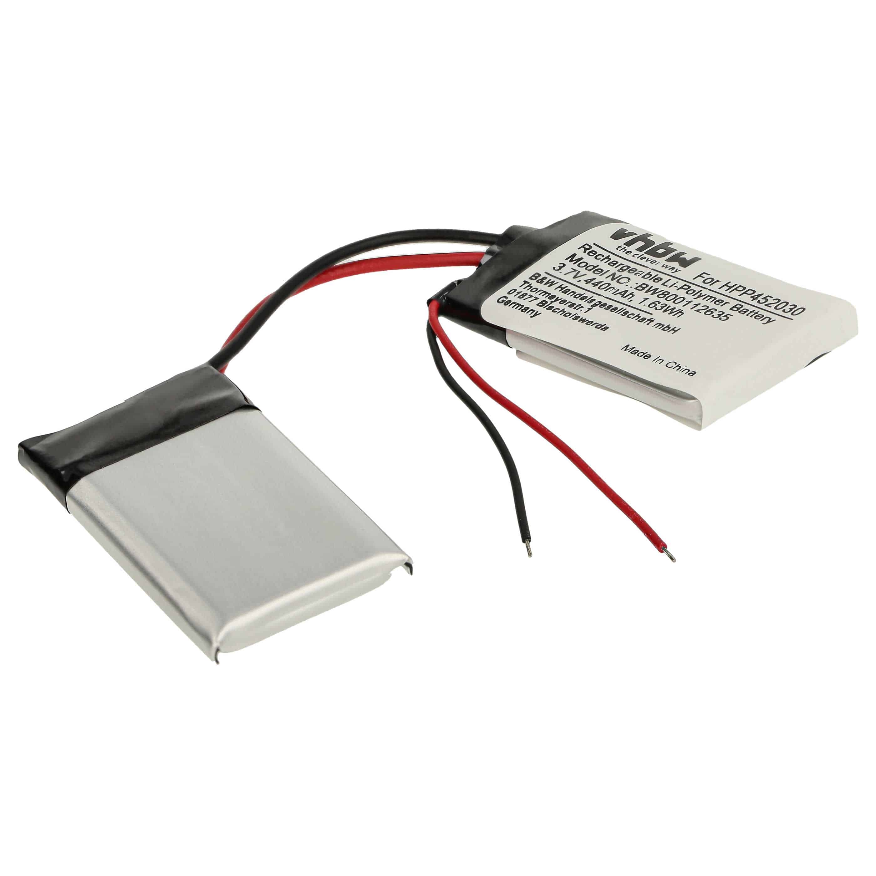 Videocamera Battery replaces HPP452030 - 440 mAh 3.7 V Li-polymer