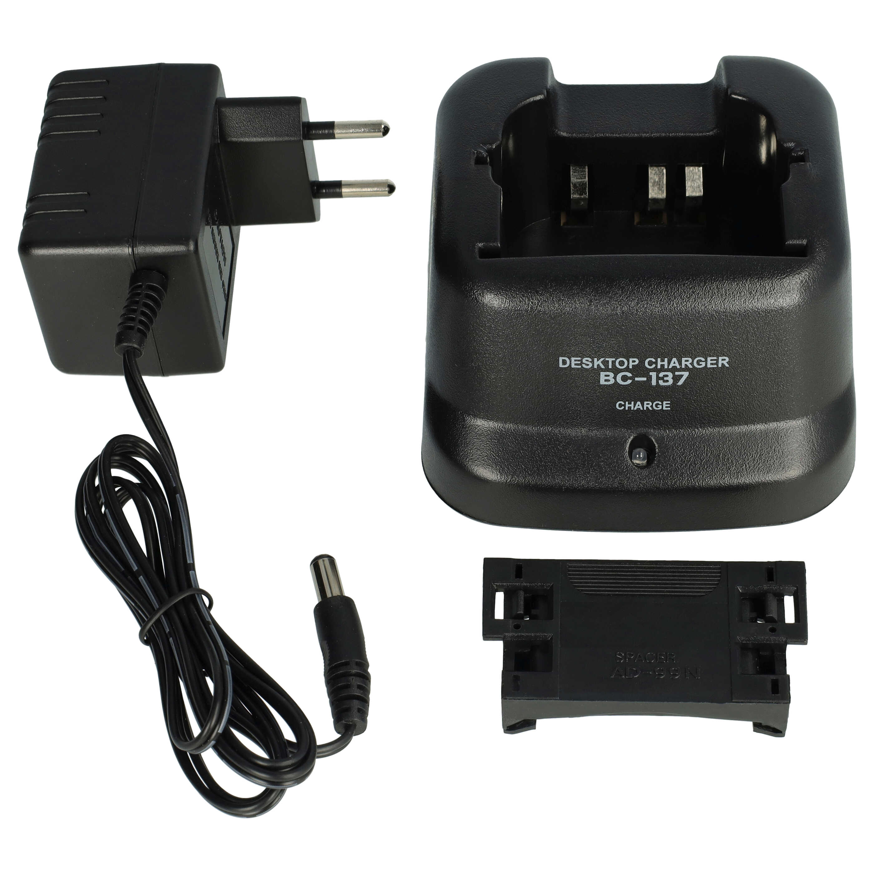 Chargeur + cordon pour batterie de radio IC-A24 - 12,0 V, 0.35 A