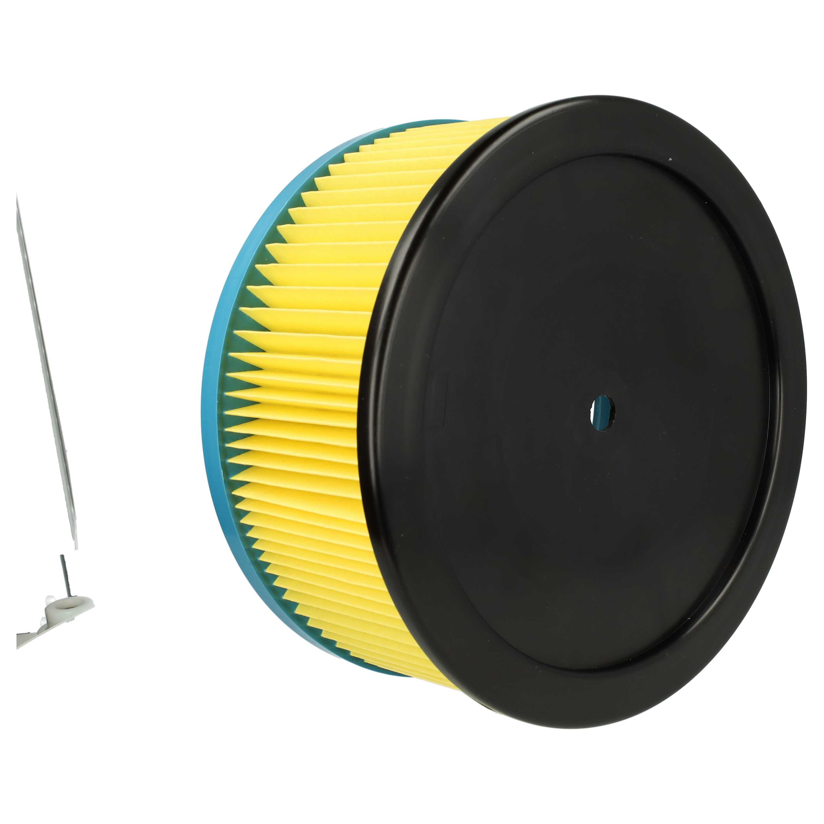 3x cartridge filter replaces Metabo 631753000 for Hitachi Vacuum Cleaner, black / blue / yellow