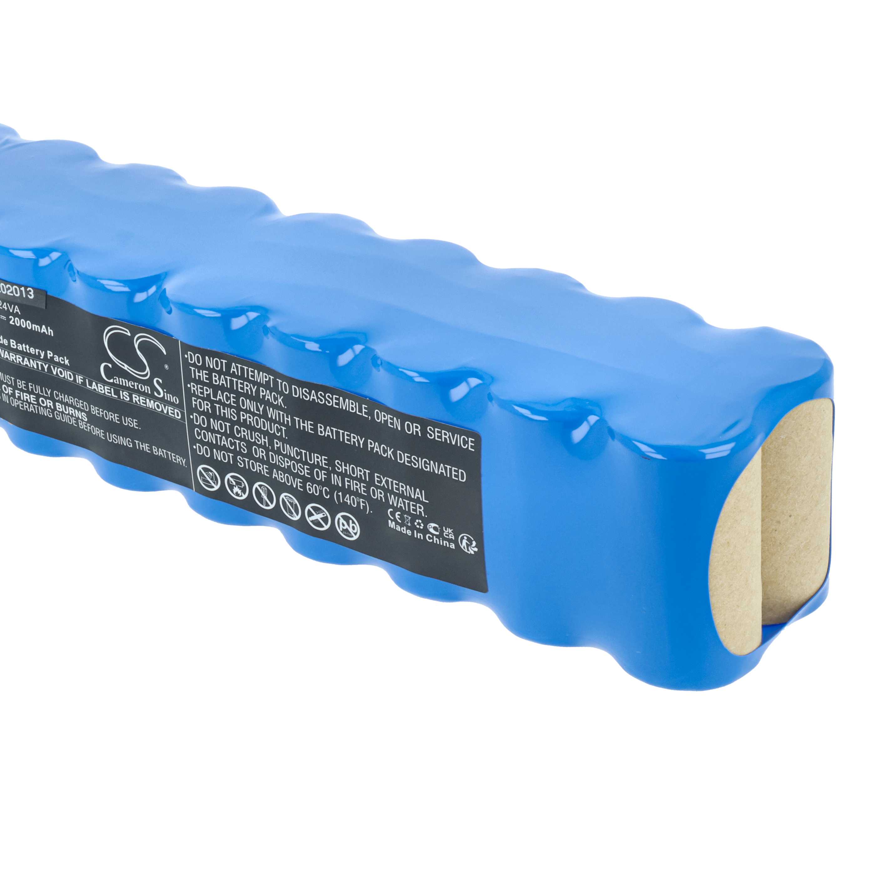 Battery replaces Rowenta RD-ROW24VA for Tefal etc. 2000mAh, 24V, NiMH