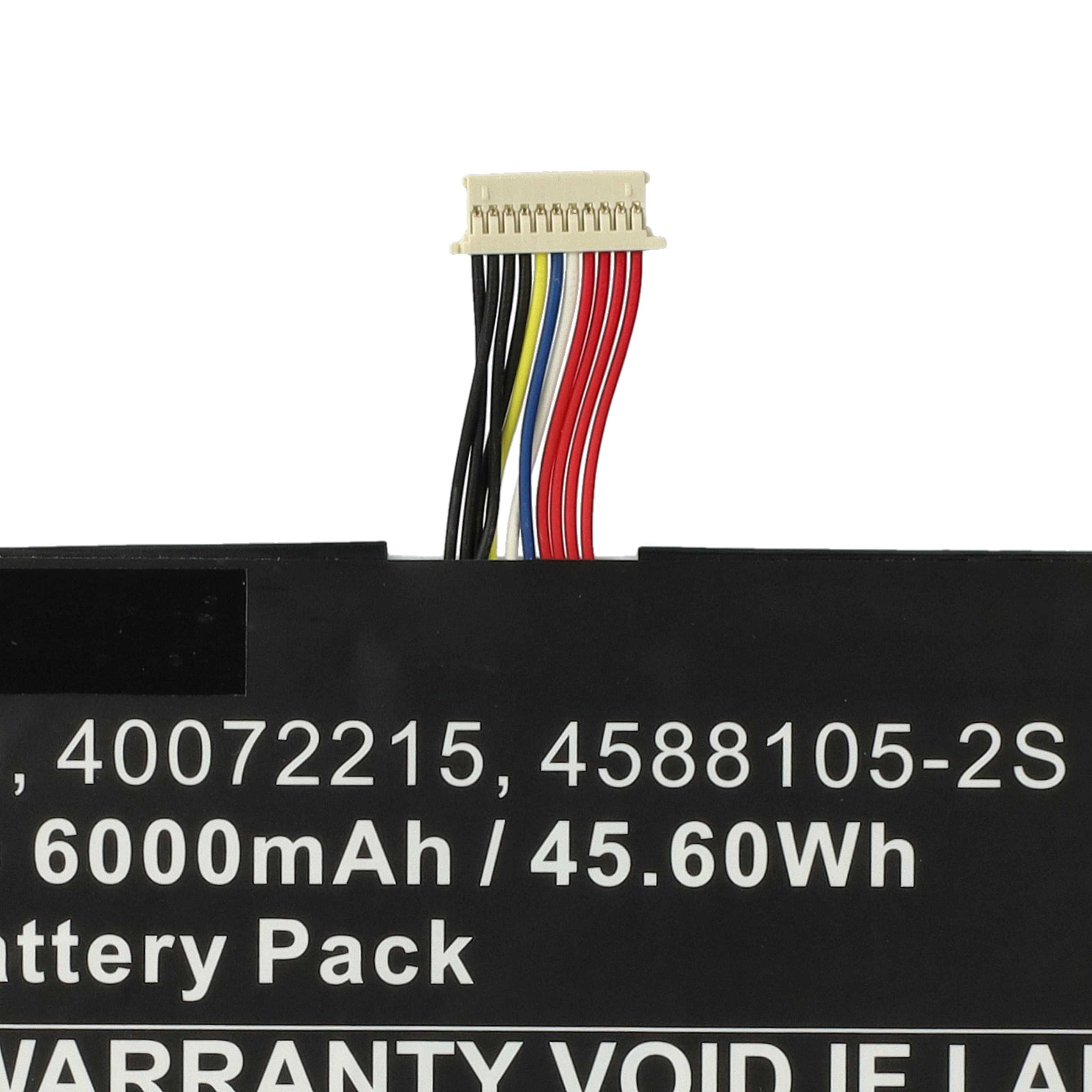 Akumulator do laptopa zamiennik Medion 4588106, 40071698, 40072215, 4588105-2S - 6000 mAh 7,6 V LiPo