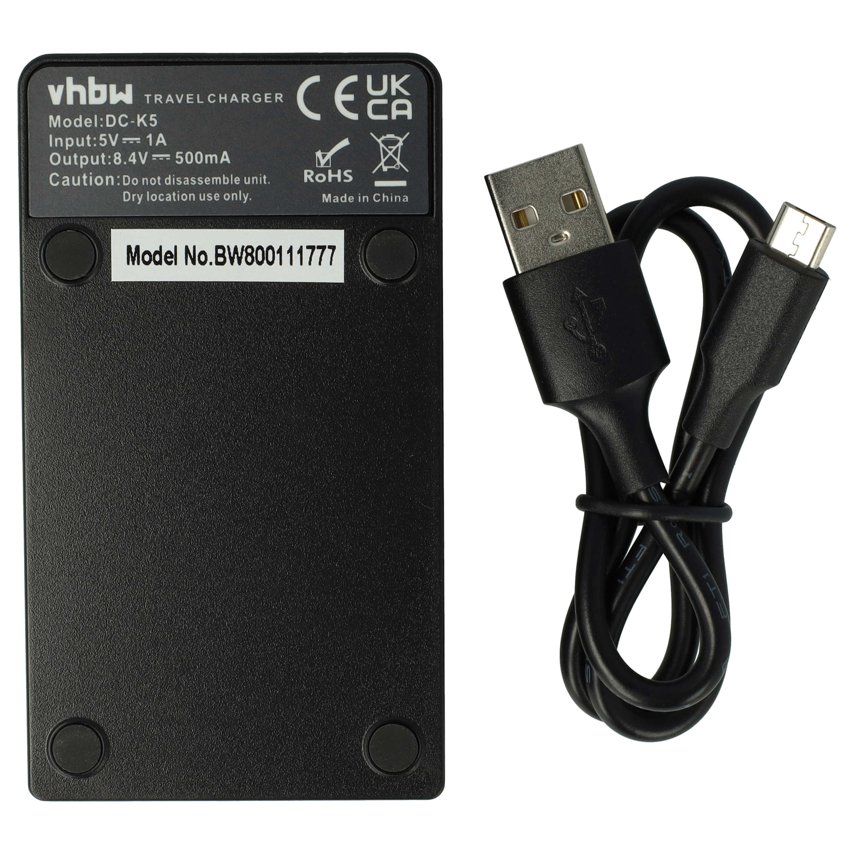Battery Charger USB-C + Cable USB-C replaces Canon LC-E17, LC-E17C for Saramonic Digital Camera etc. - 0.5 A