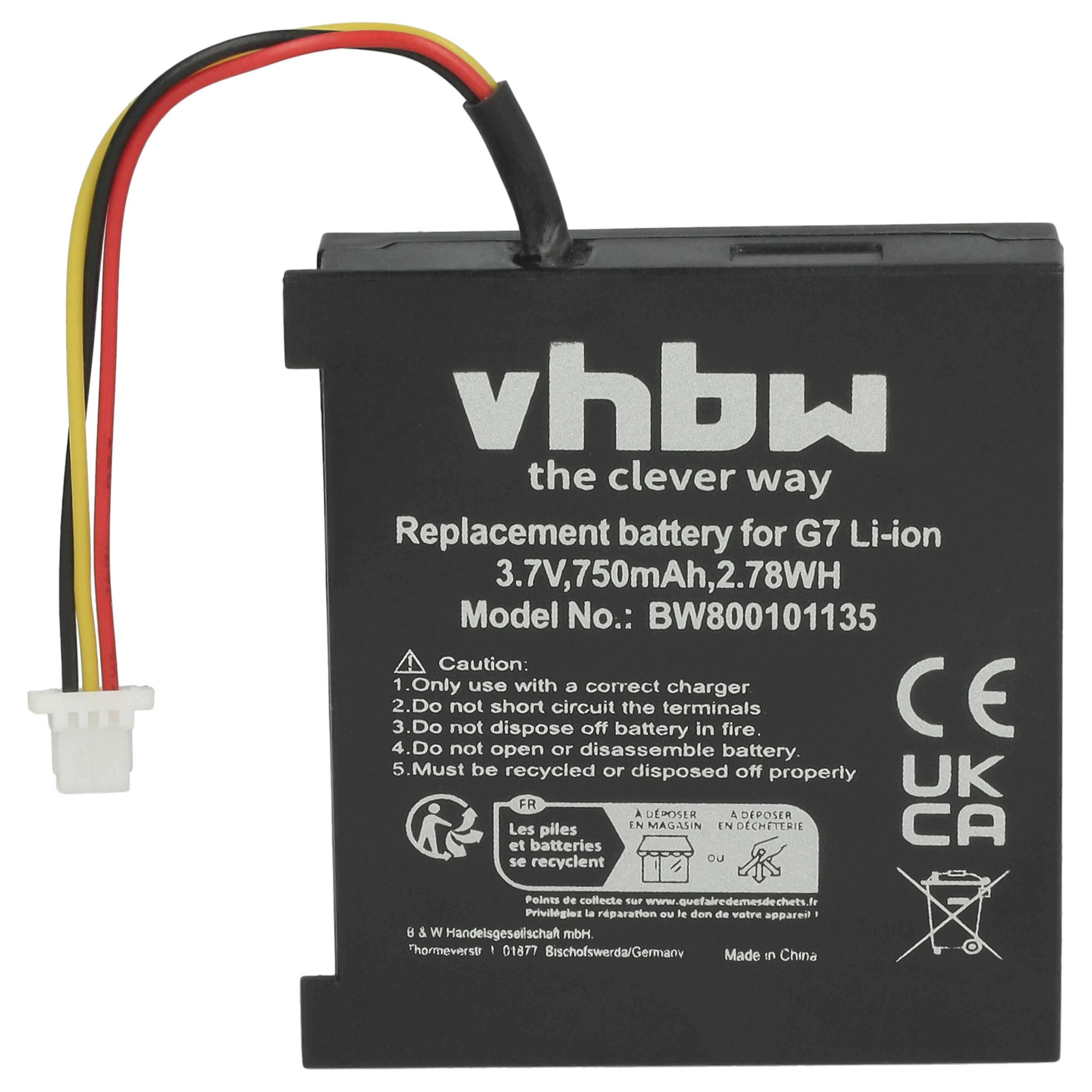 Akumulator bateria do myszki zamiennik Logitech L-LY11, F12440097, 533-000018 - 750 mAh 3,7 V Li-Ion