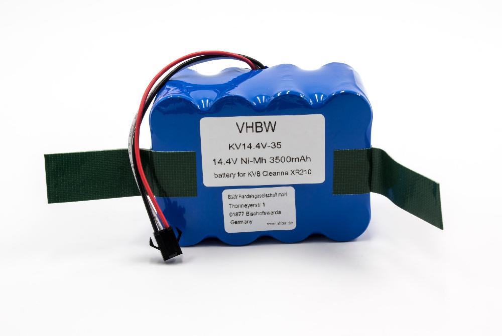 Batteria sostituisce Klarstein NS3000D03X3 per robot aspiratore Cleanna - 3500mAh 14,4V NiMH