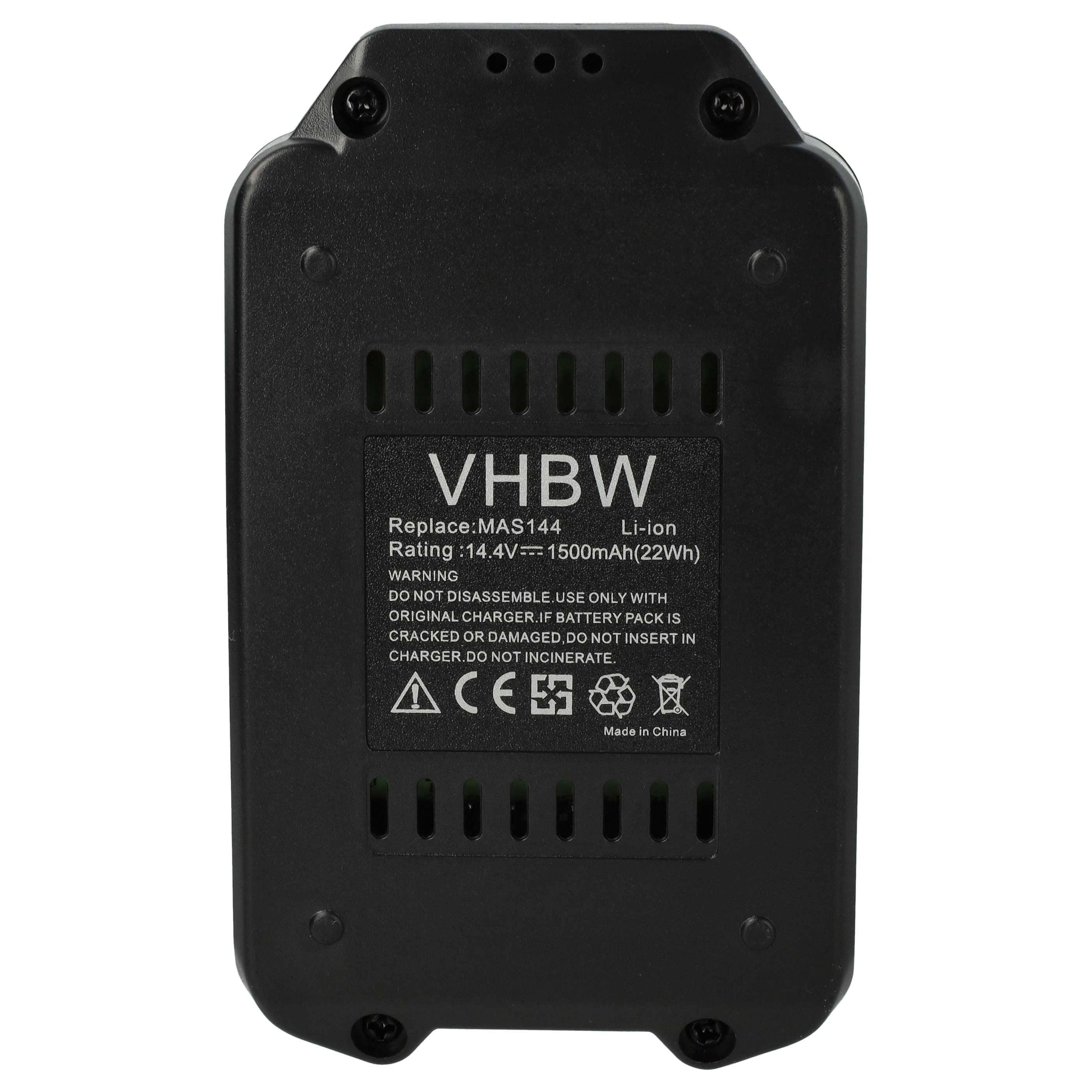 Battery replaces Meister Craft 5451170 Electric Power Tool - 1500 mAh, 14.4 V, Li-Ion