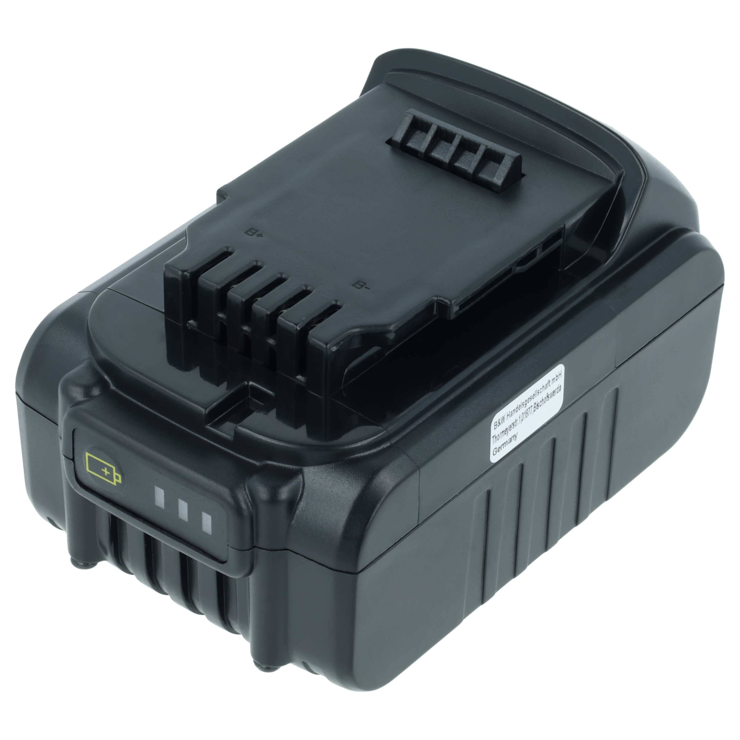 Akku 18V als Ersatz für Dewalt DCB115, DCB118, DCB102, DCB105, DCB121, DCB120, DCB107, DCB112 - 4Ah, Li-Ion