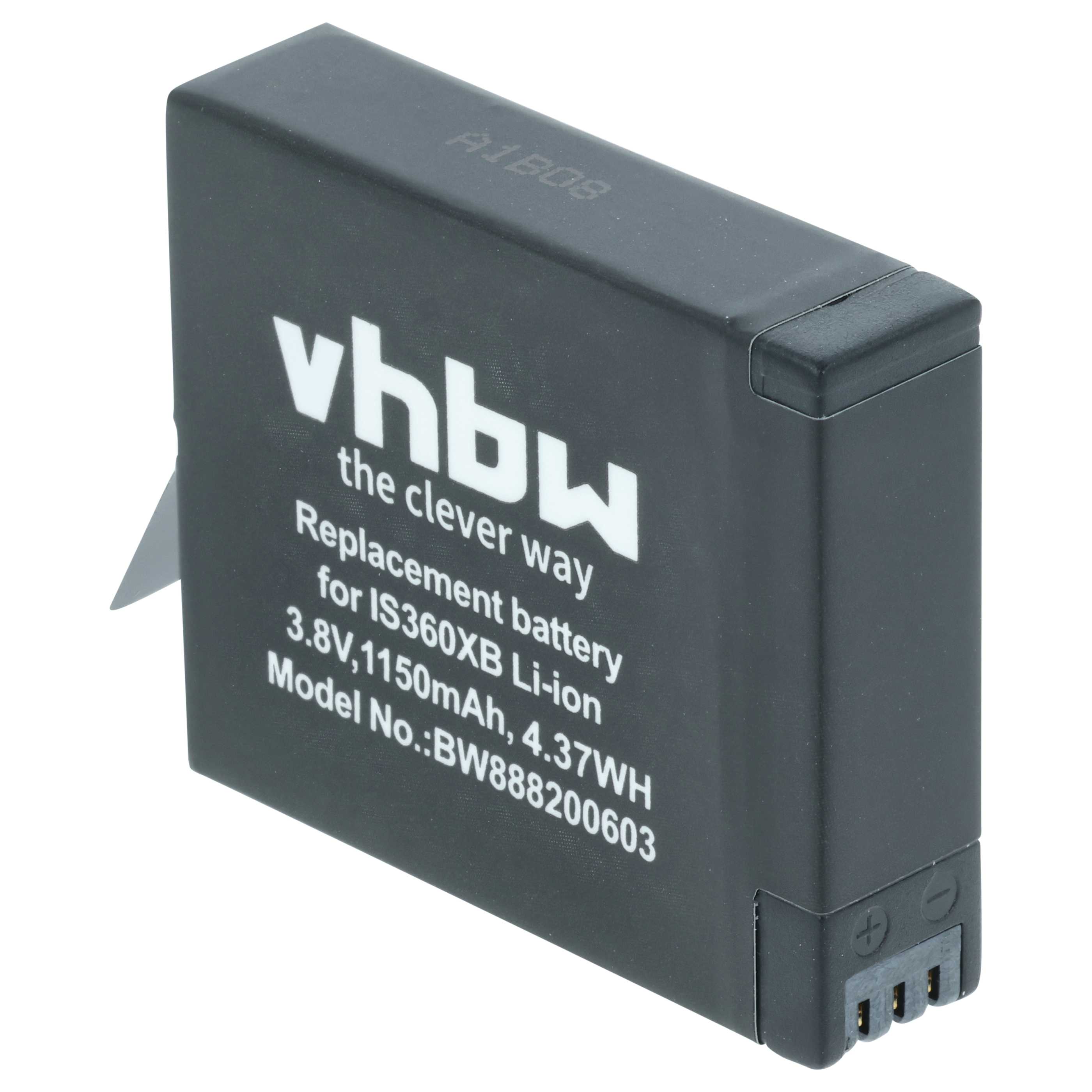 Battery replaces Insta360 PL903135VT, PL903135VT-S01 - 1150mAh, 3.8V, Li-Ion