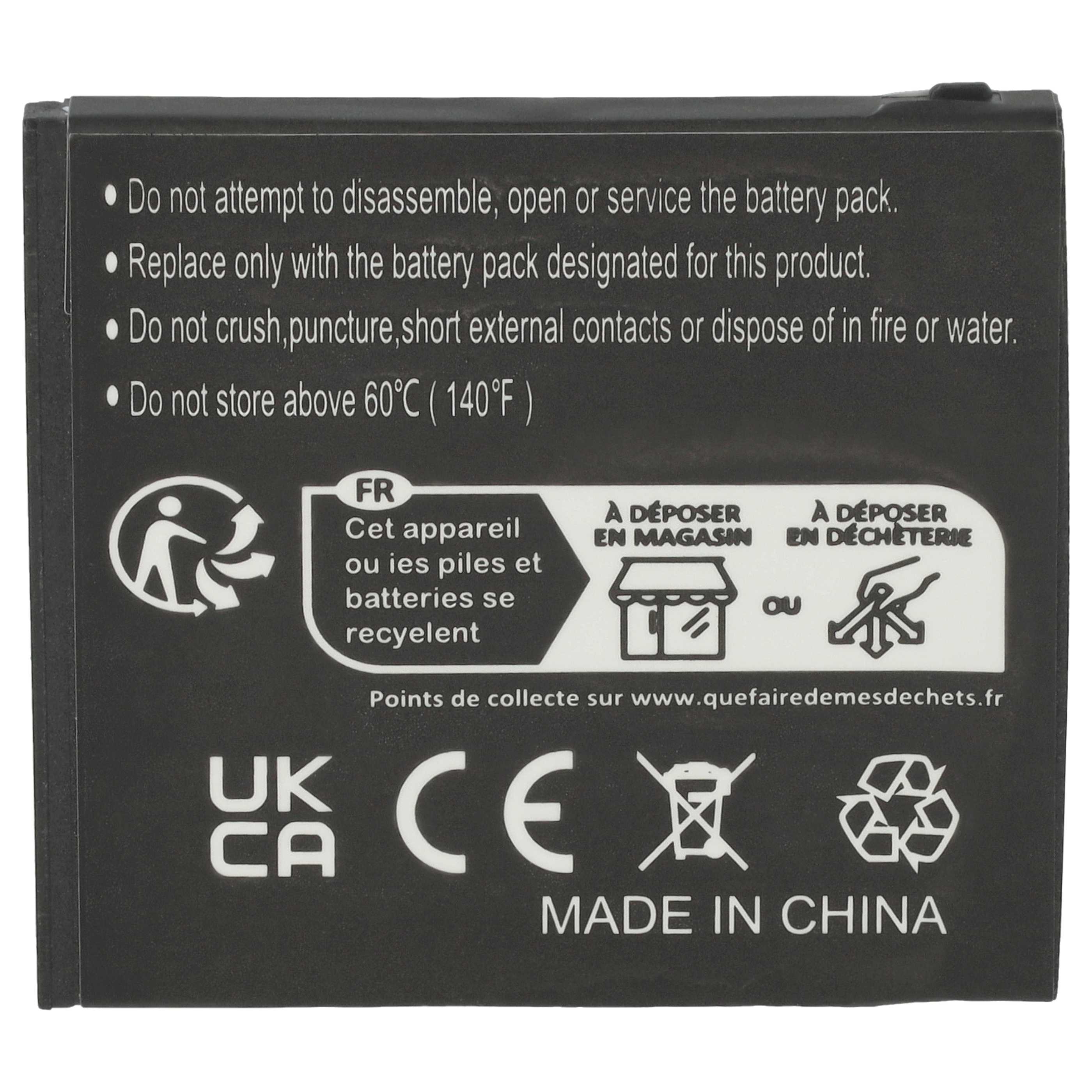 Akku als Ersatz für Doro DBF-800C, DBF-800D, DBF-800E, DBF-800A, DBF-800B - 800mAh 3,7V Li-Ion