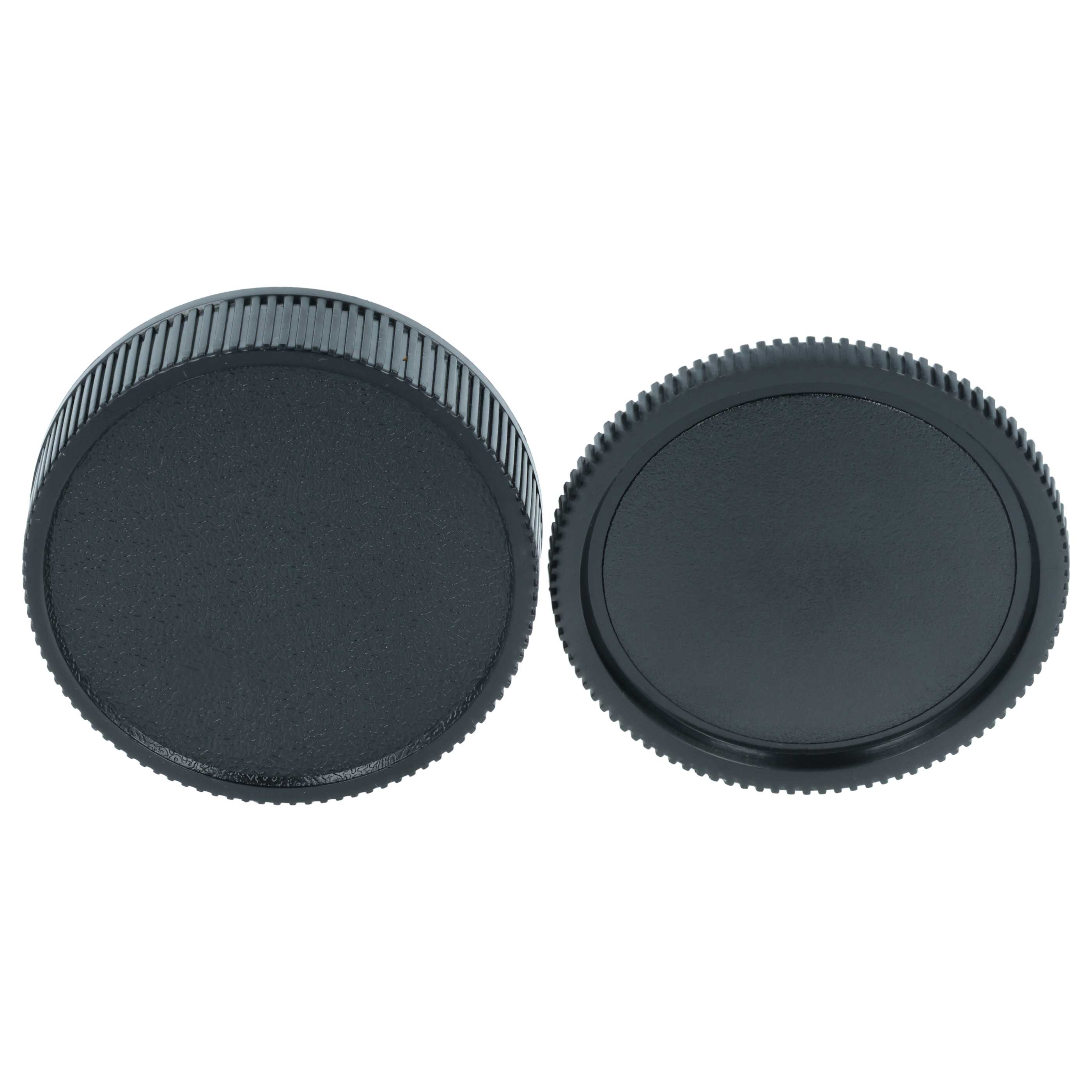 vhbw Lot de bouchons d'objectif compatible avec Carl Zeiss / Leica objectifs - Caches avant et arrière