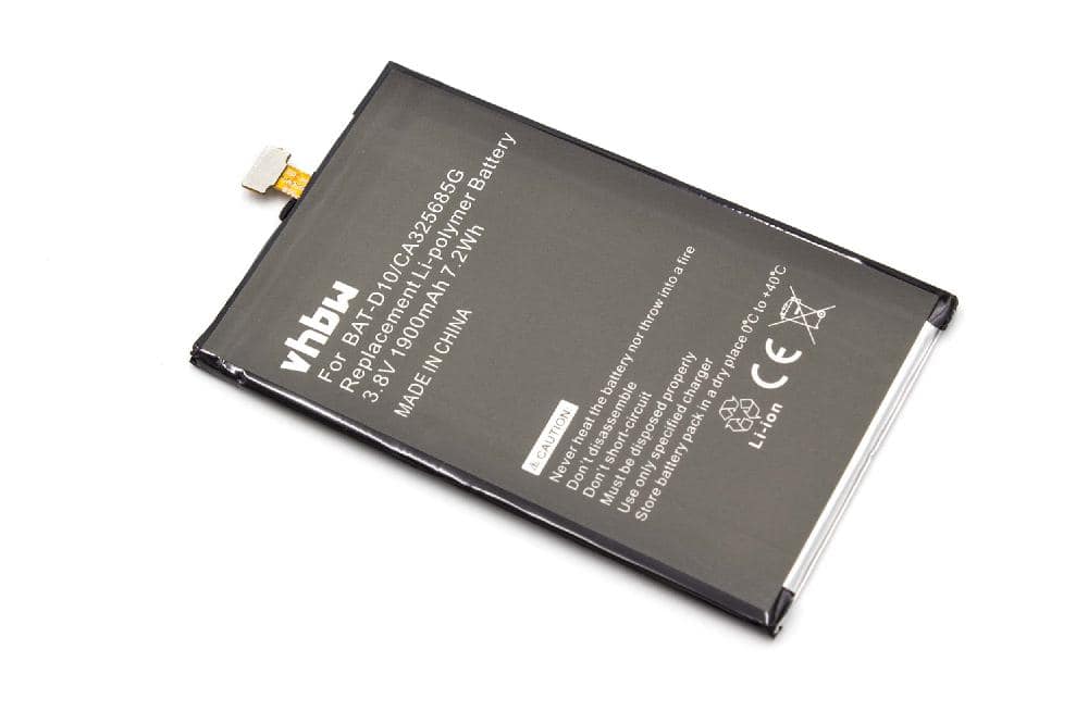 Akumulator bateria do telefonu smartfona zam. Acer KT.0010B-009, CA325685G, BAT-D10 - 1900mAh, 3,8V, LiPo