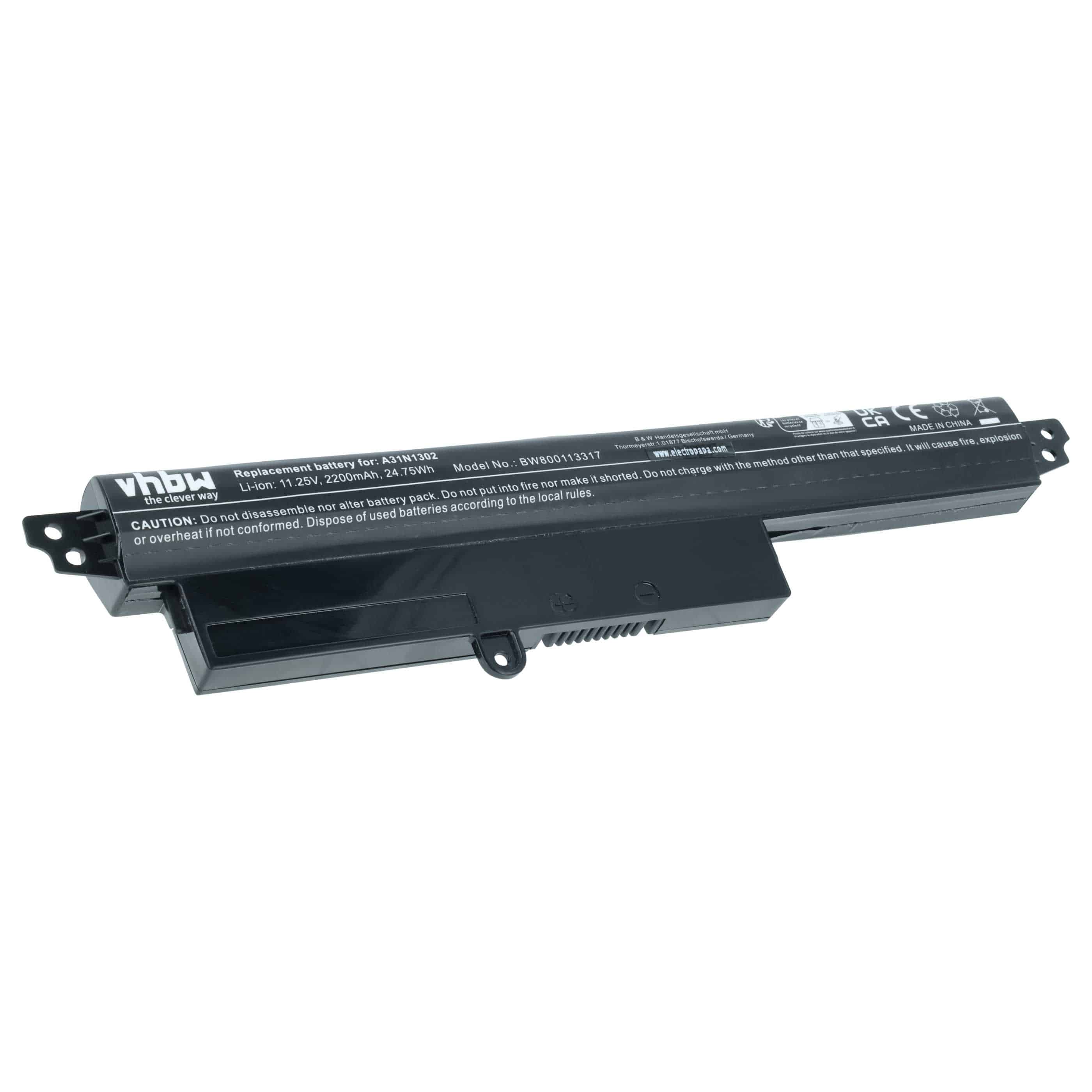 Akumulator do laptopa zamiennik Asus 1566-6868, 0B110-00240100E, A31LM9H - 2200 mAh 11,25 V Li-Ion, czarny