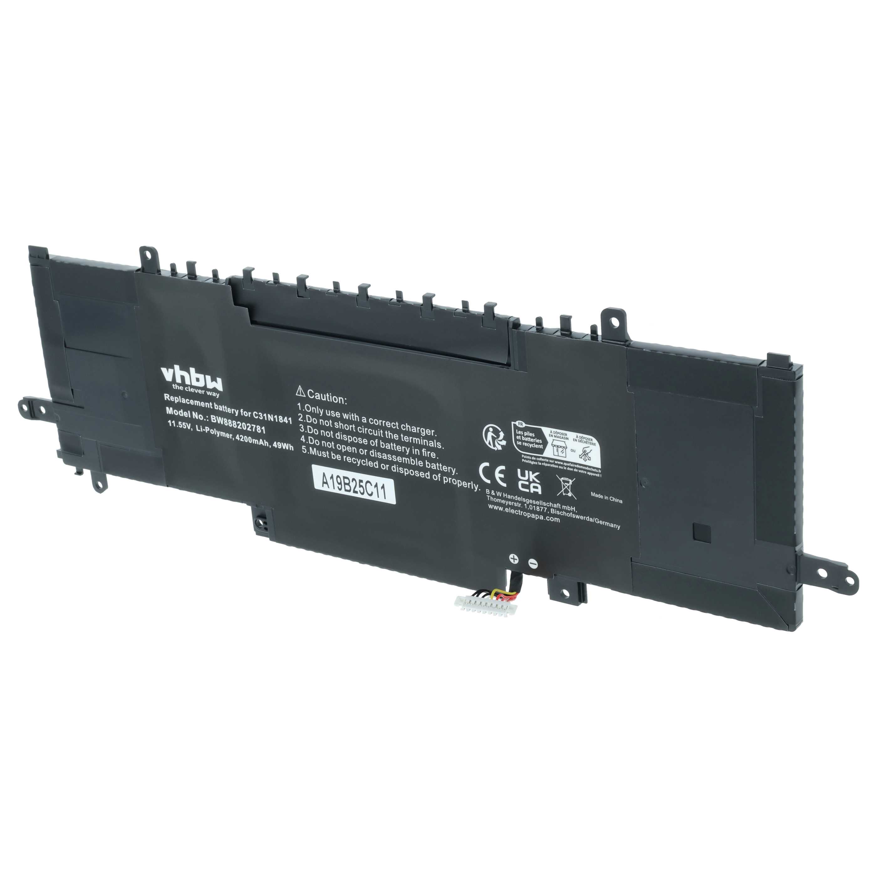 Akumulator do laptopa zamiennik Asus 0B200-03420200, C31N1841 - 4200 mAh 11,55 V LiPo