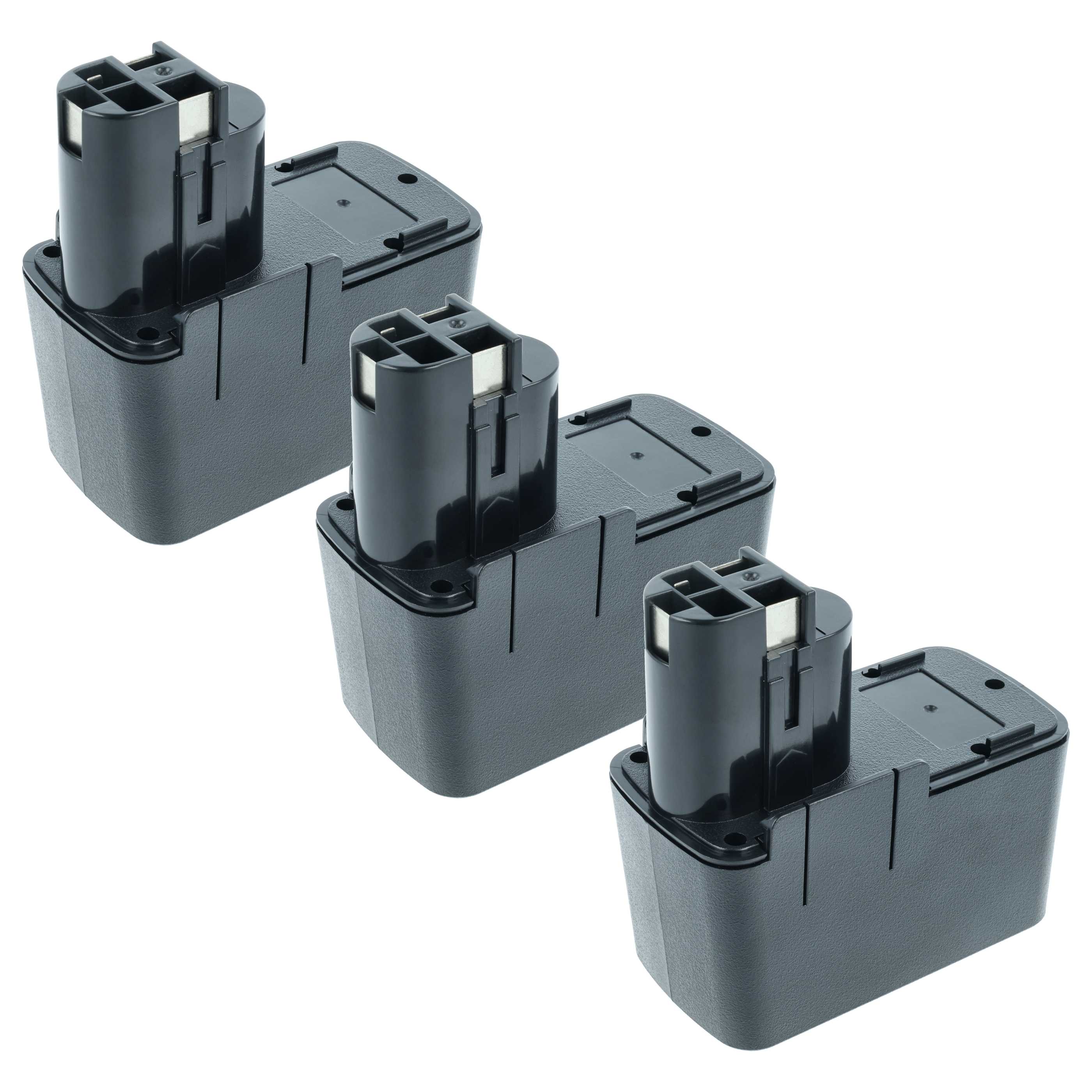3x Battery replaces Bosch 2 607 335 054, 2 607 335 055 Electric Power Tool - 2100 mAh, 12 V, NiMH
