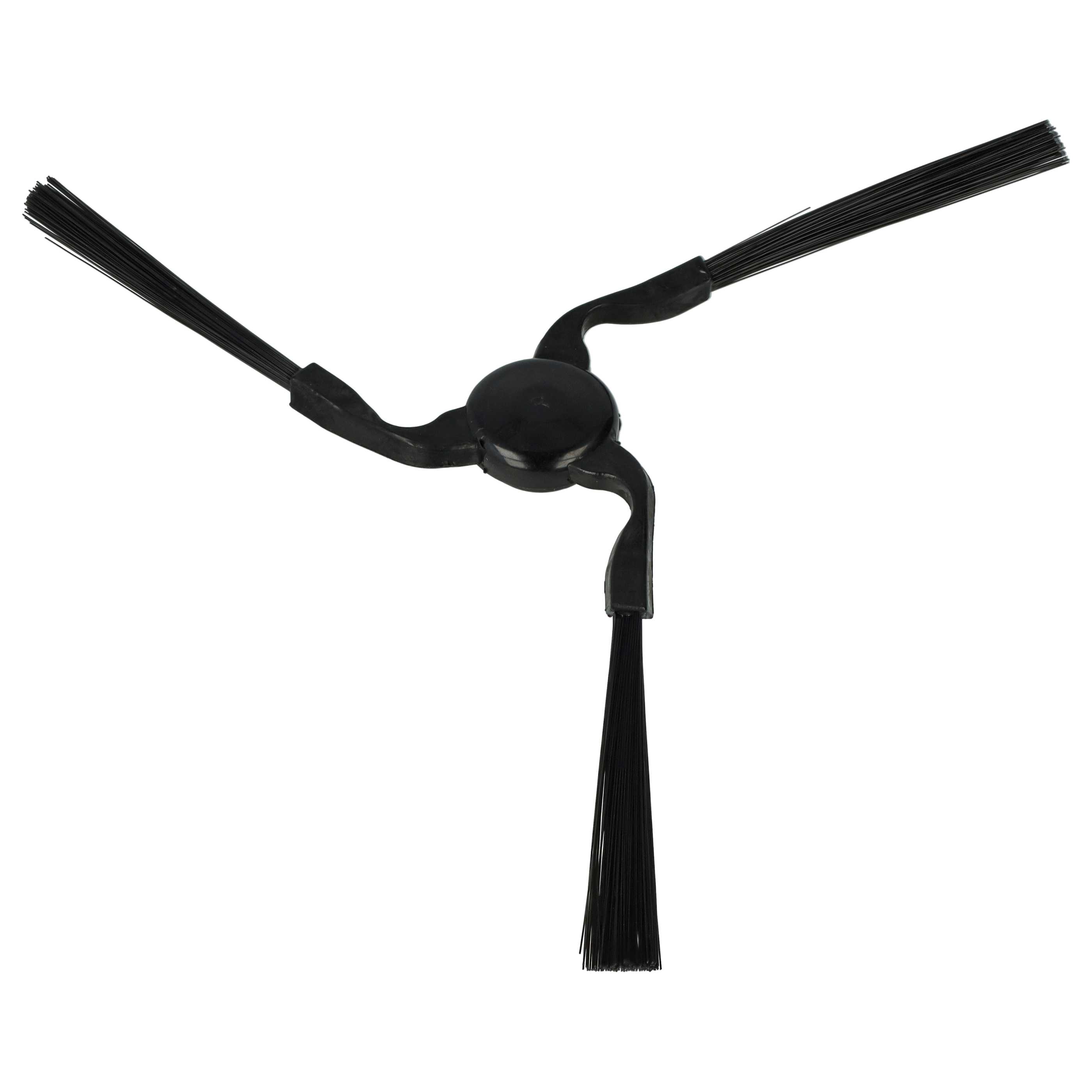 2x Spazzola laterale (dx/sx) a 3 bracci sostituisce Miele 9724010, RX1-SB per robot aspirapolvere Miele - nero