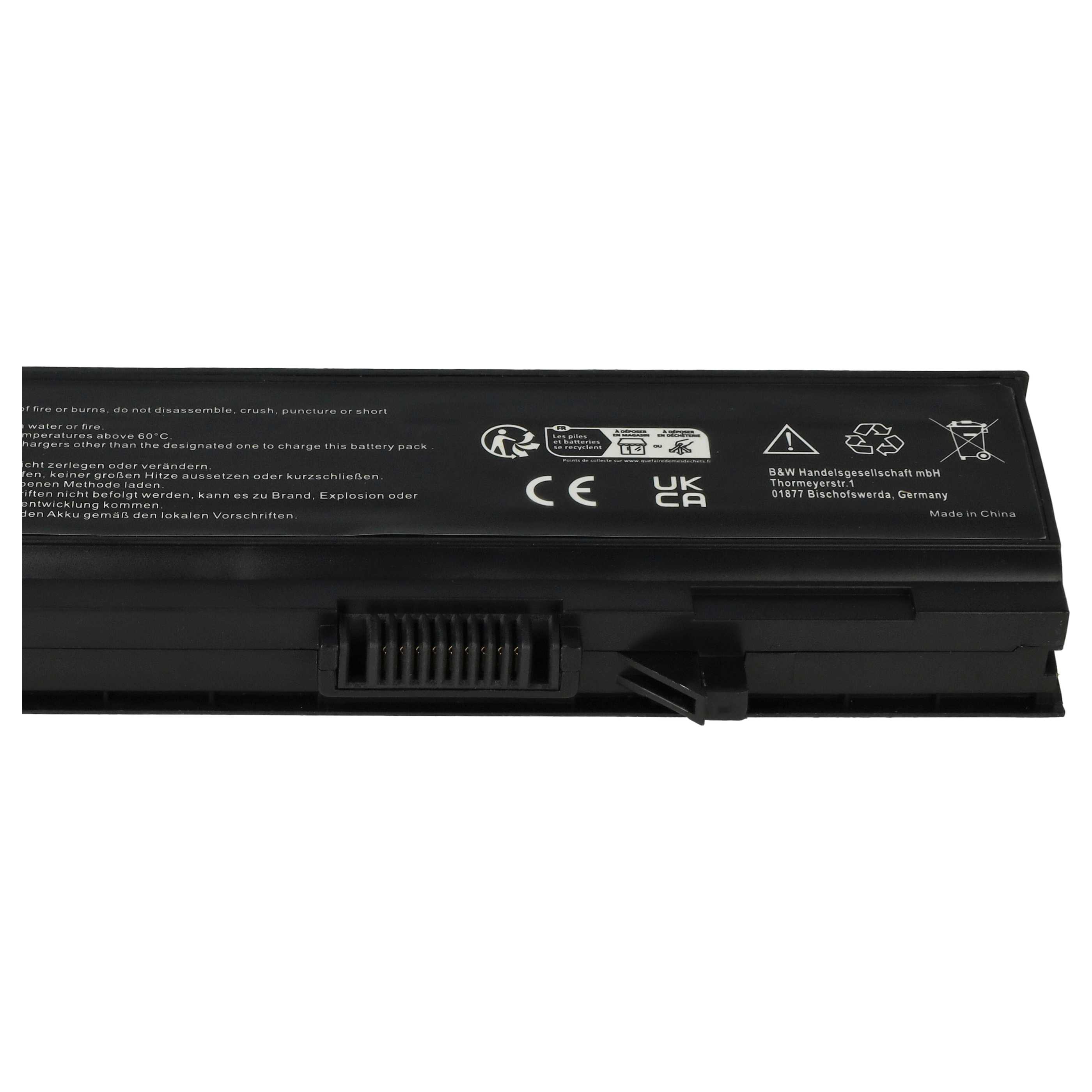 Batteria sostituisce Dell 312-0762, 312-0769, 451-10616 per notebook - 4400mAh 11,1V Li-Ion argento grigio