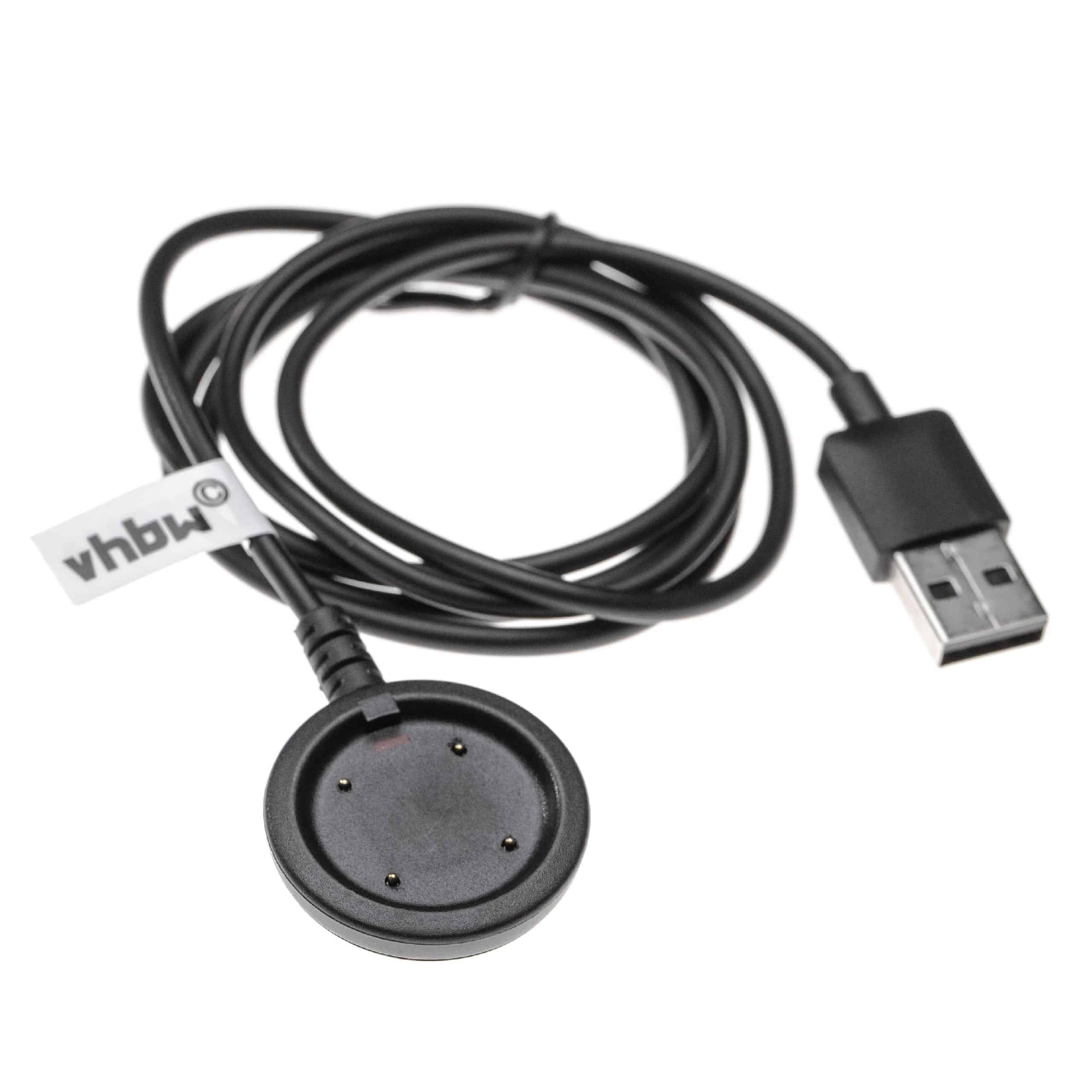 Cable de carga USB para smartwatch Polar Vantage M, V - negro 97 cm