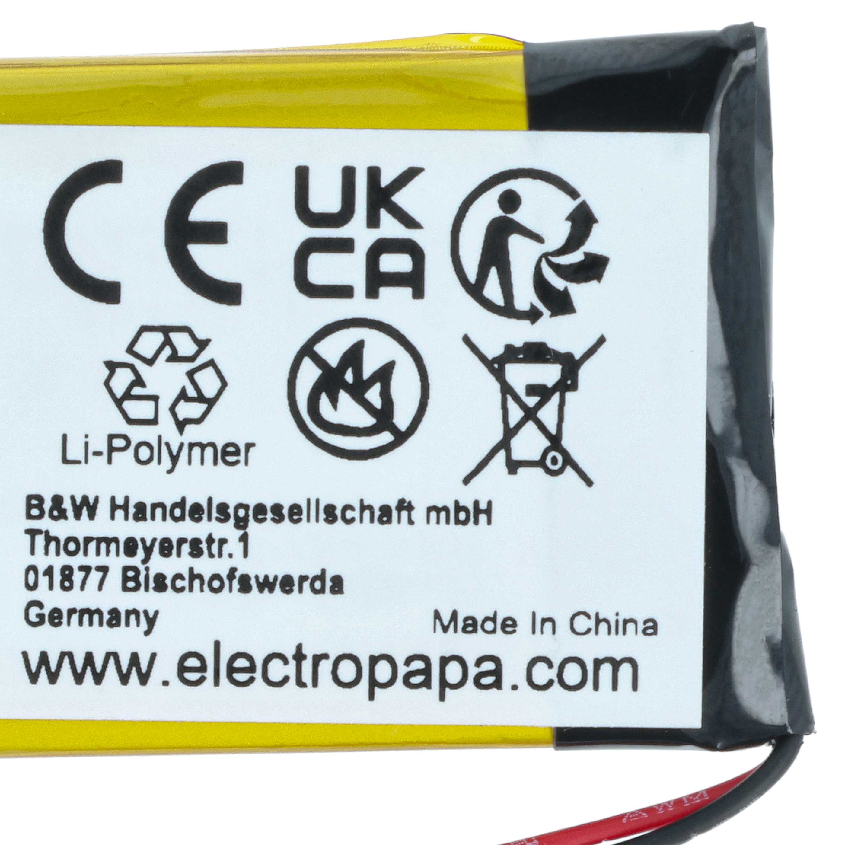 Smartwatch Battery Replacement for Garmin 361-00097-00 - 230 mAh 3.7 V Li-polymer