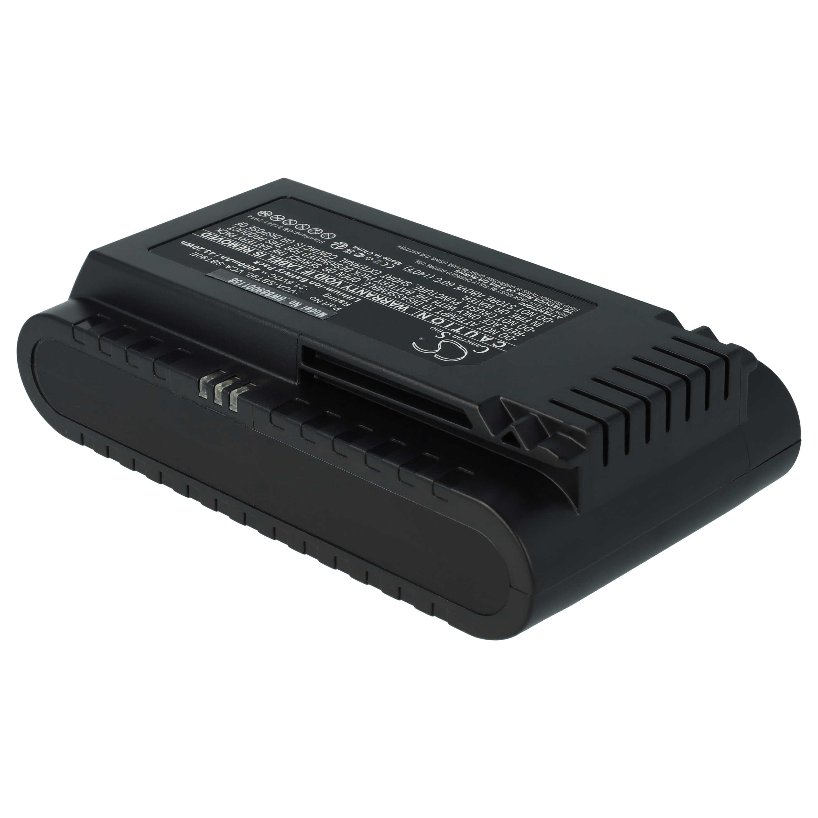 Akumulator do odkurzacza zamiennik Samsung VCA-SBT90E, VCA-SBT90, DJ96-00221A - 2000 mAh 21,6 V Li-Ion, czarny