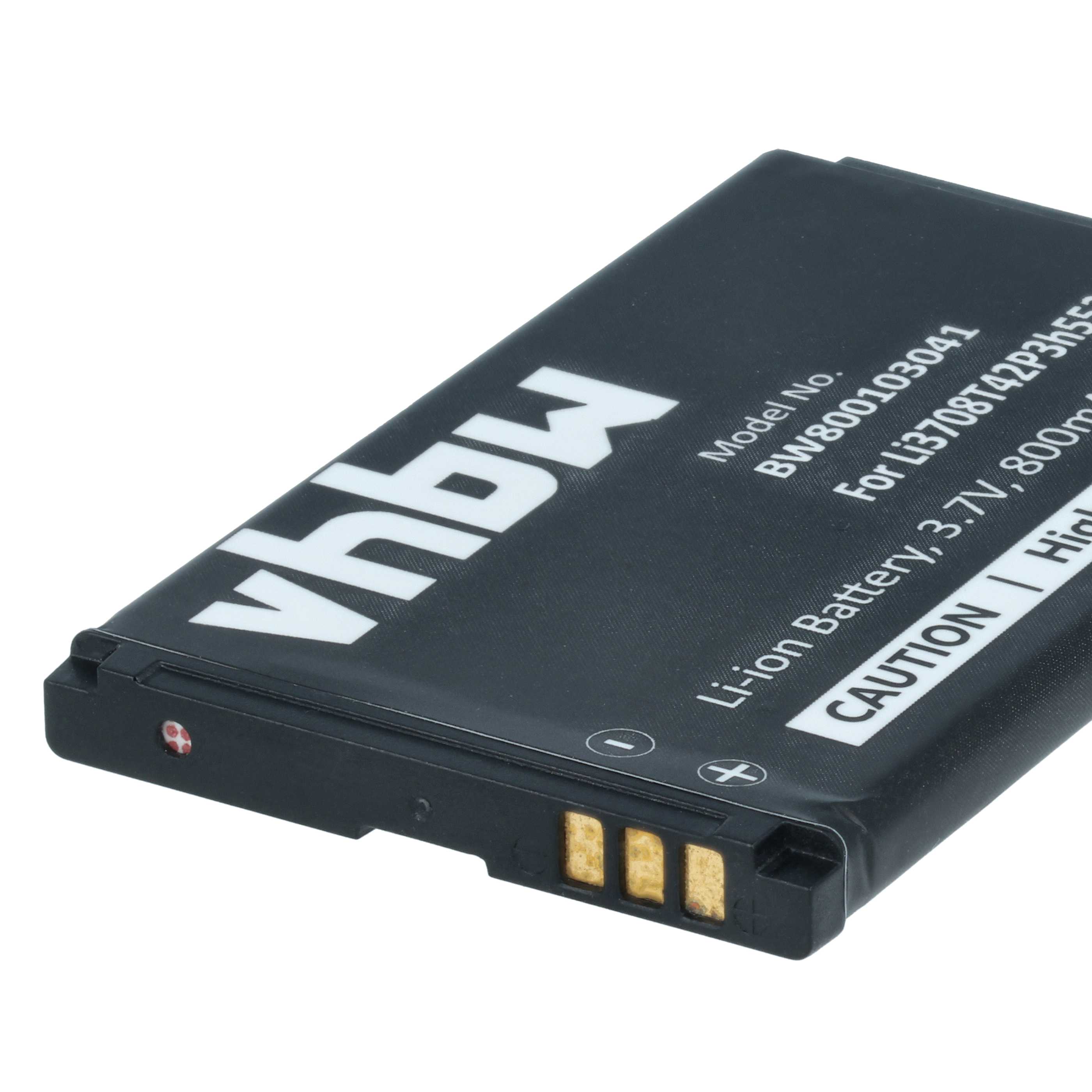 Akumulator do telefonu smartfona zamiennik Li3708T42P3h553447, Li3707T42P3h553447 - 800 mAh 3,7 V Li-Ion