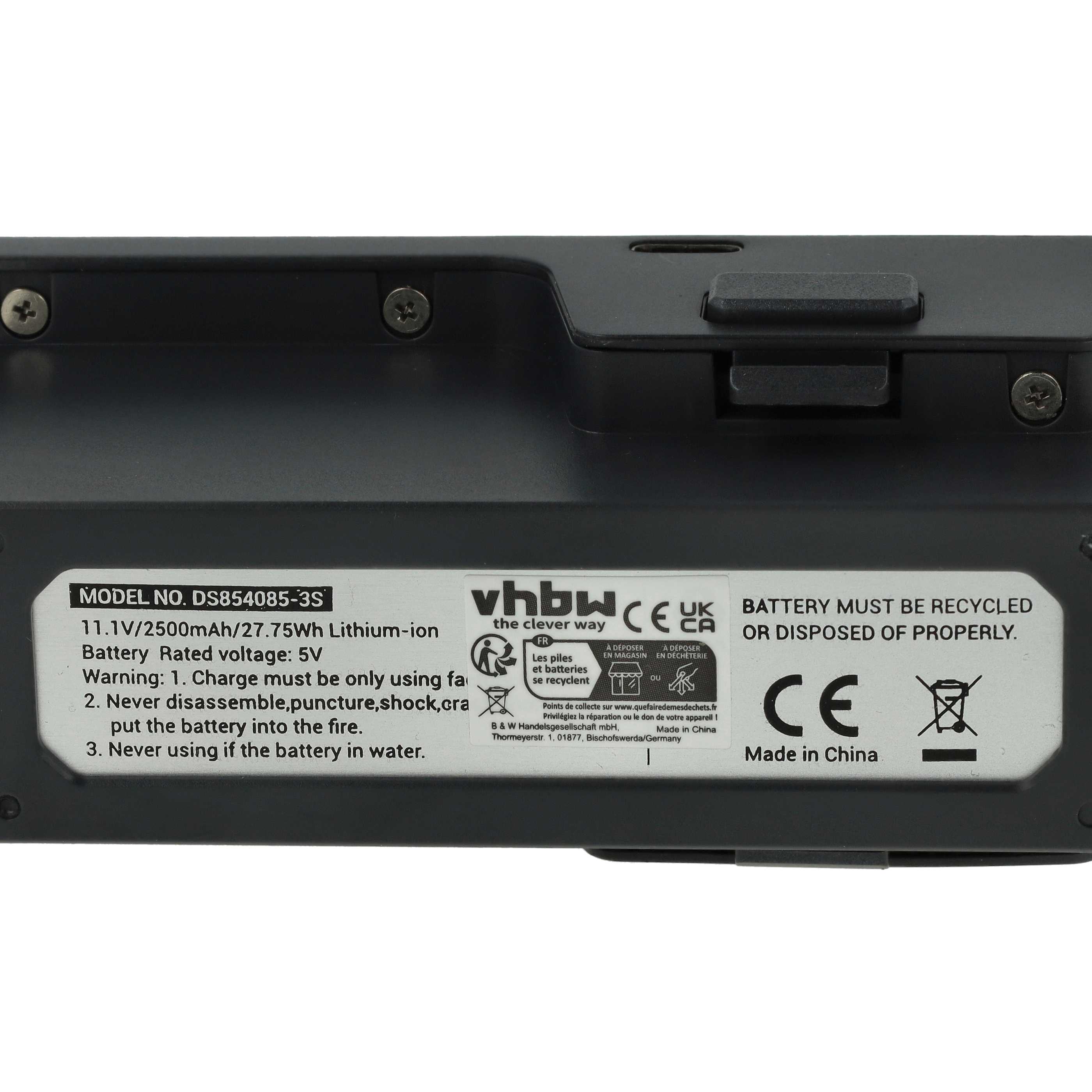 Batterie remplace SJ R/C DS854085-3S pour drone SJRC- 2500mAh 11,1V Li-ion