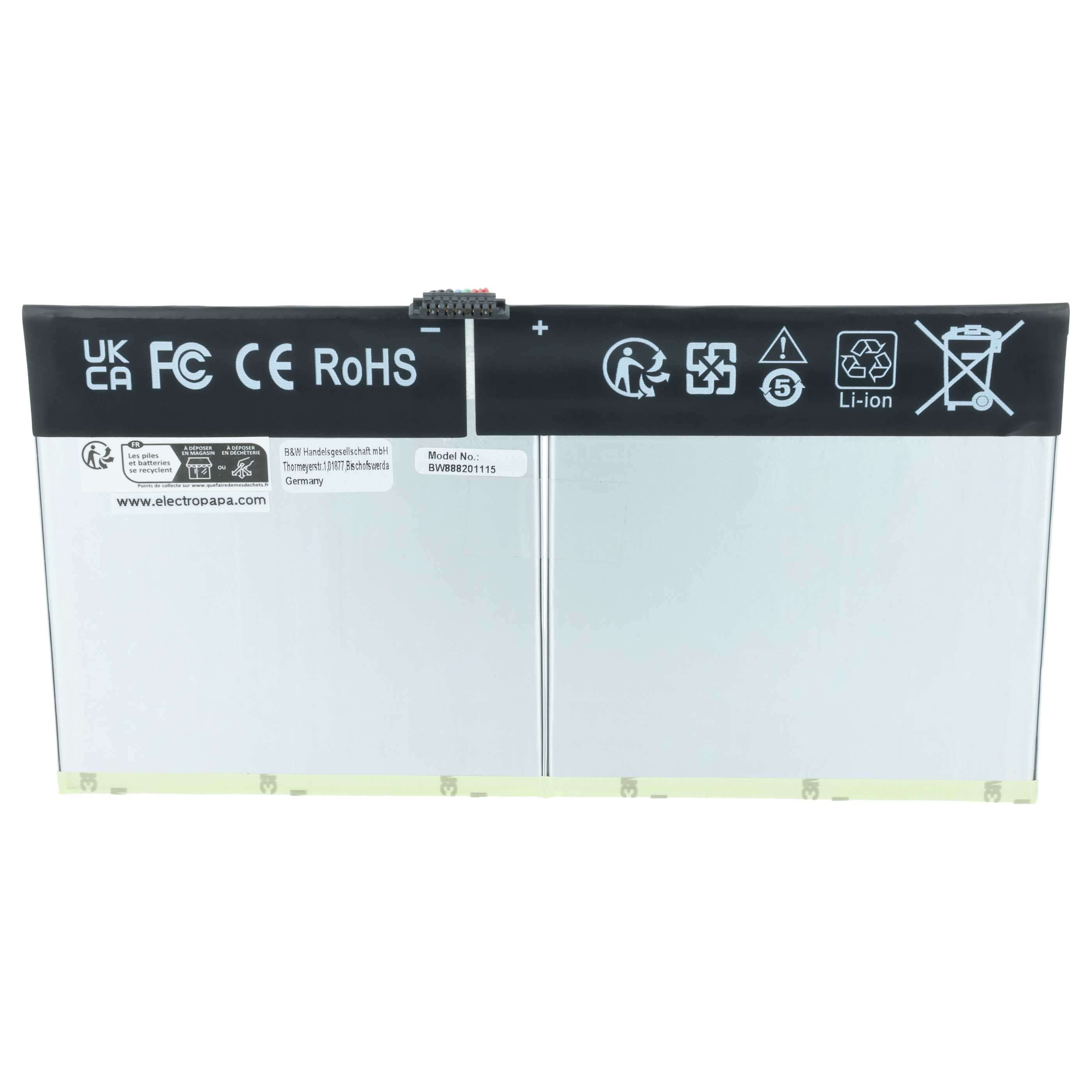 Batteria per tablet sostituisce Asus 0B200-02230100, 0B200-02230000, C12N1607 - 8200mAh 3,85V Li-Poly