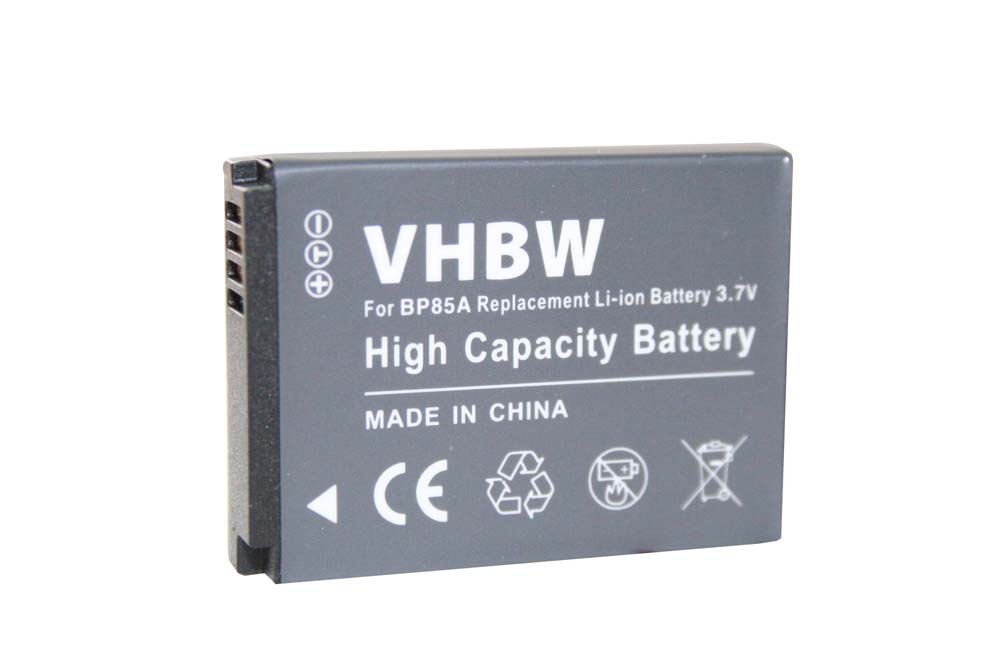 Batterie remplace Samsung IA-BP85a, EA-BP85a, BP85a, BP-85a pour appareil photo - 700mAh 3,7V Li-ion
