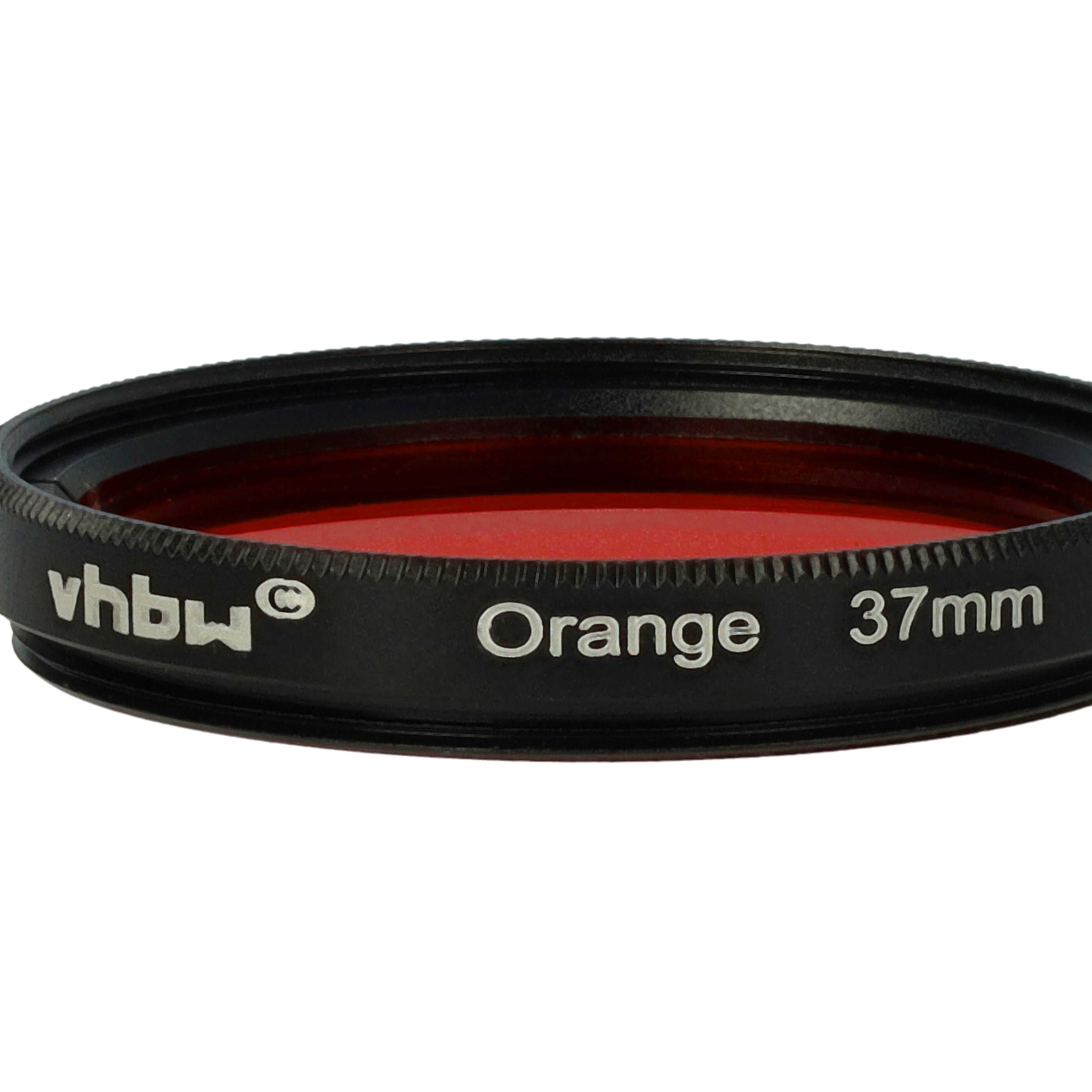 Filtre de couleur orange pour objectifs d'appareils photo de 37 mm - Filtre orange