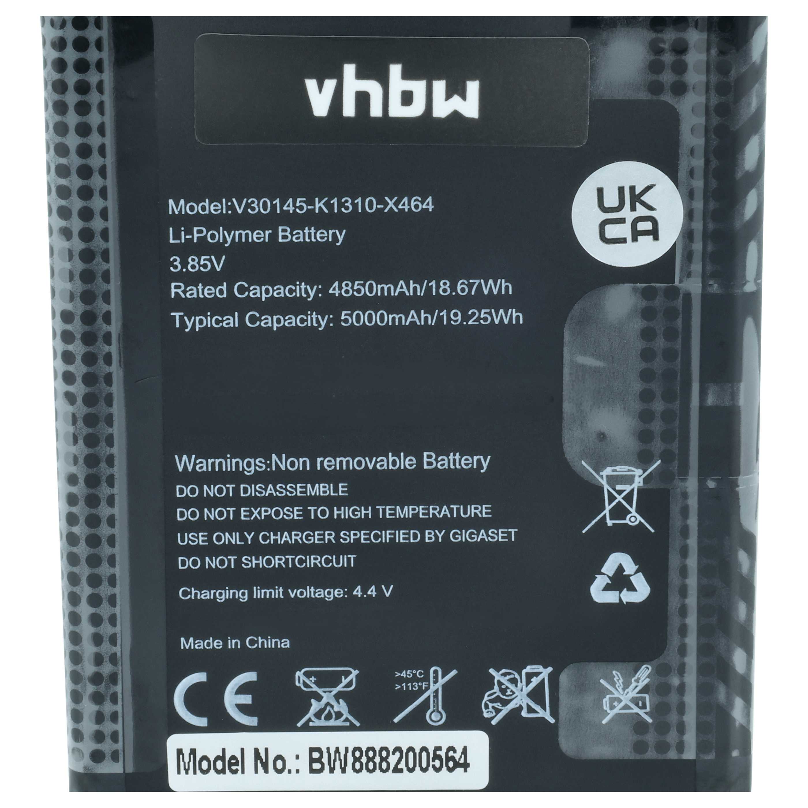 Akumulator do telefonu smartfona zamiennik Gigaset V30145-K1310-X464 - 4750 mAh 3,85 V LiPo