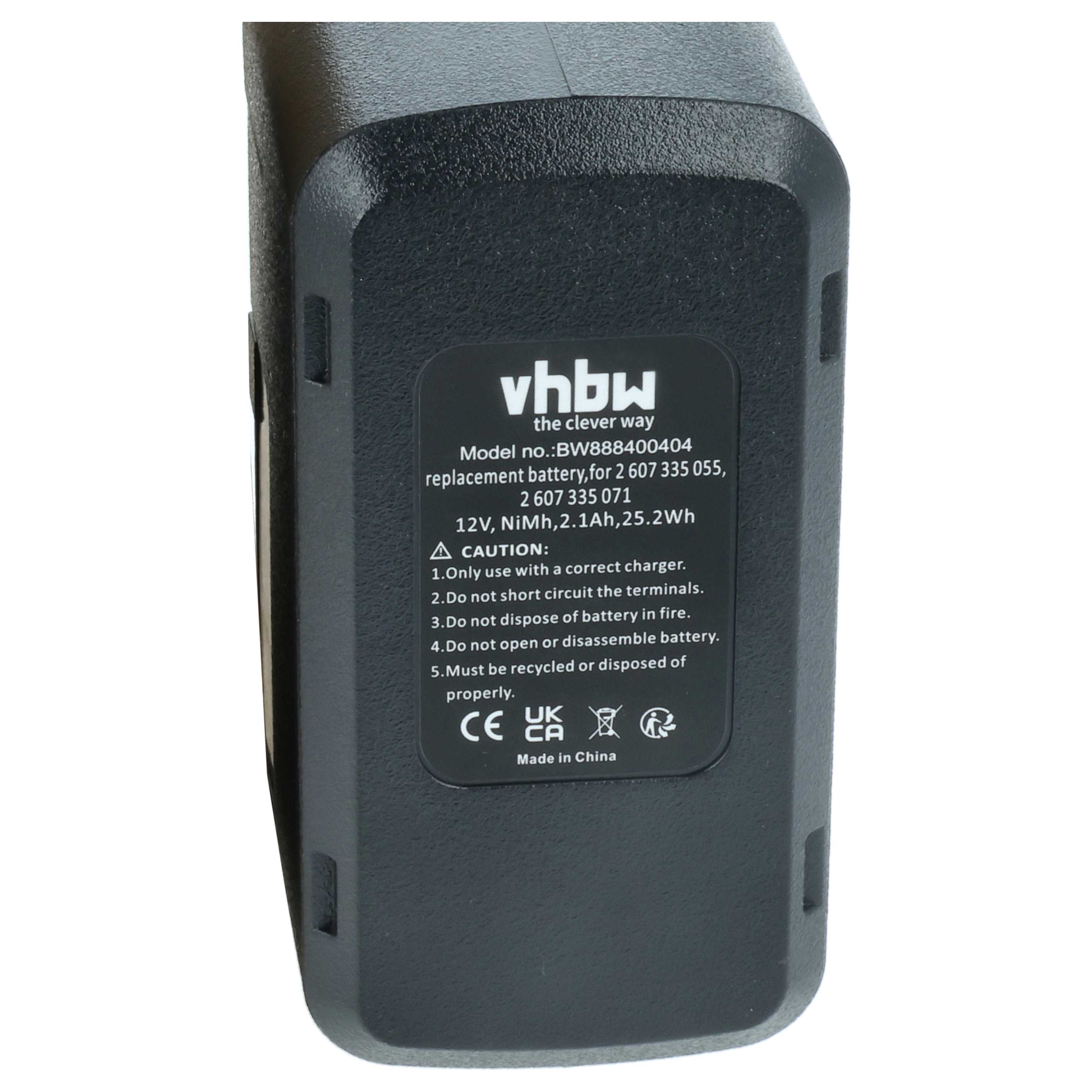 3x Battery replaces Bosch 2 607 335 054, 2 607 335 055 Electric Power Tool - 2100 mAh, 12 V, NiMH