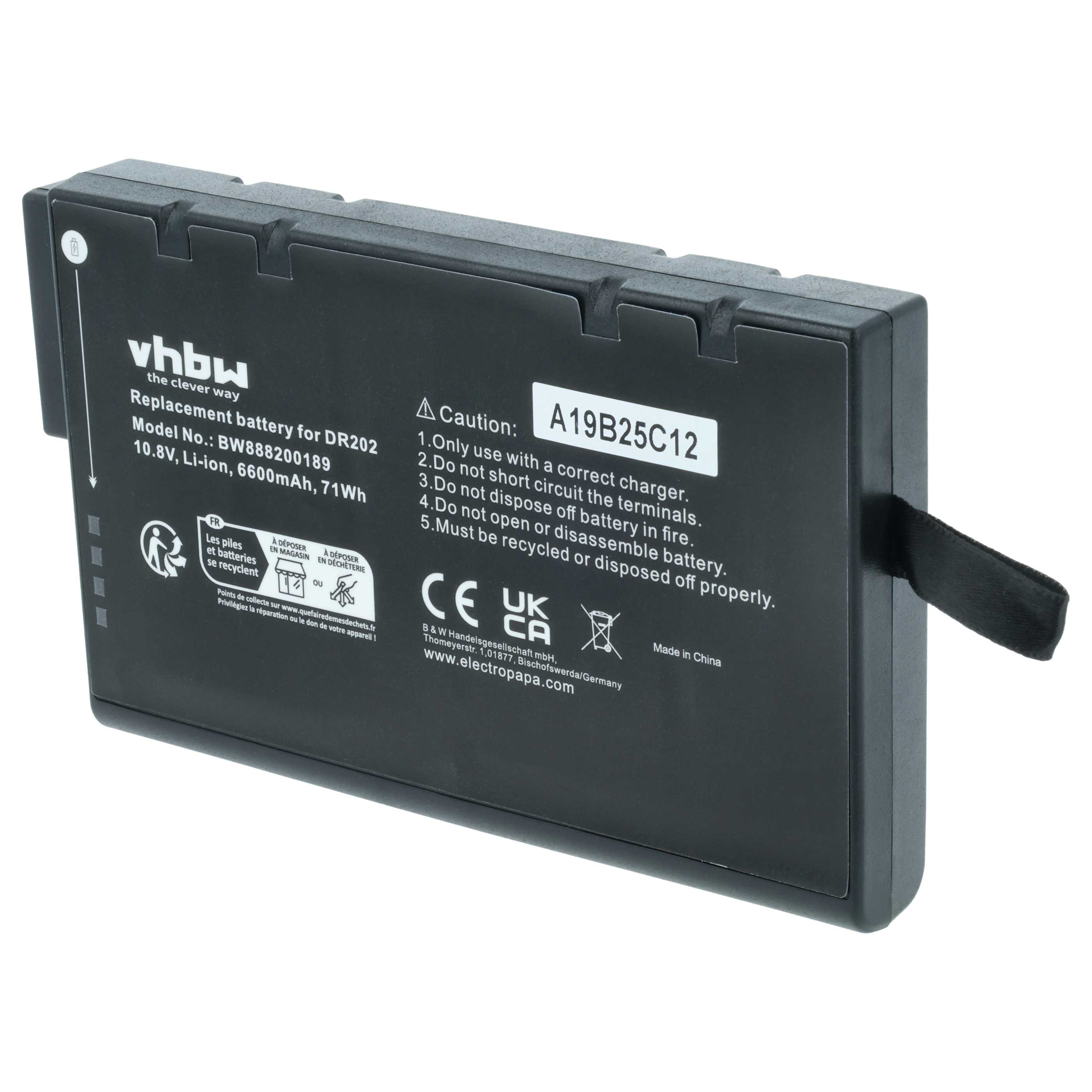 Batteria sostituisce JDSU LI202S66A, LI202S-6600 per notebook - 6600mAh 10,8V Li-Ion