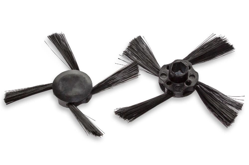 2x Seitenbürste passend für Neato - Reinigungsbürsten Set, 4 Arme, schwarz