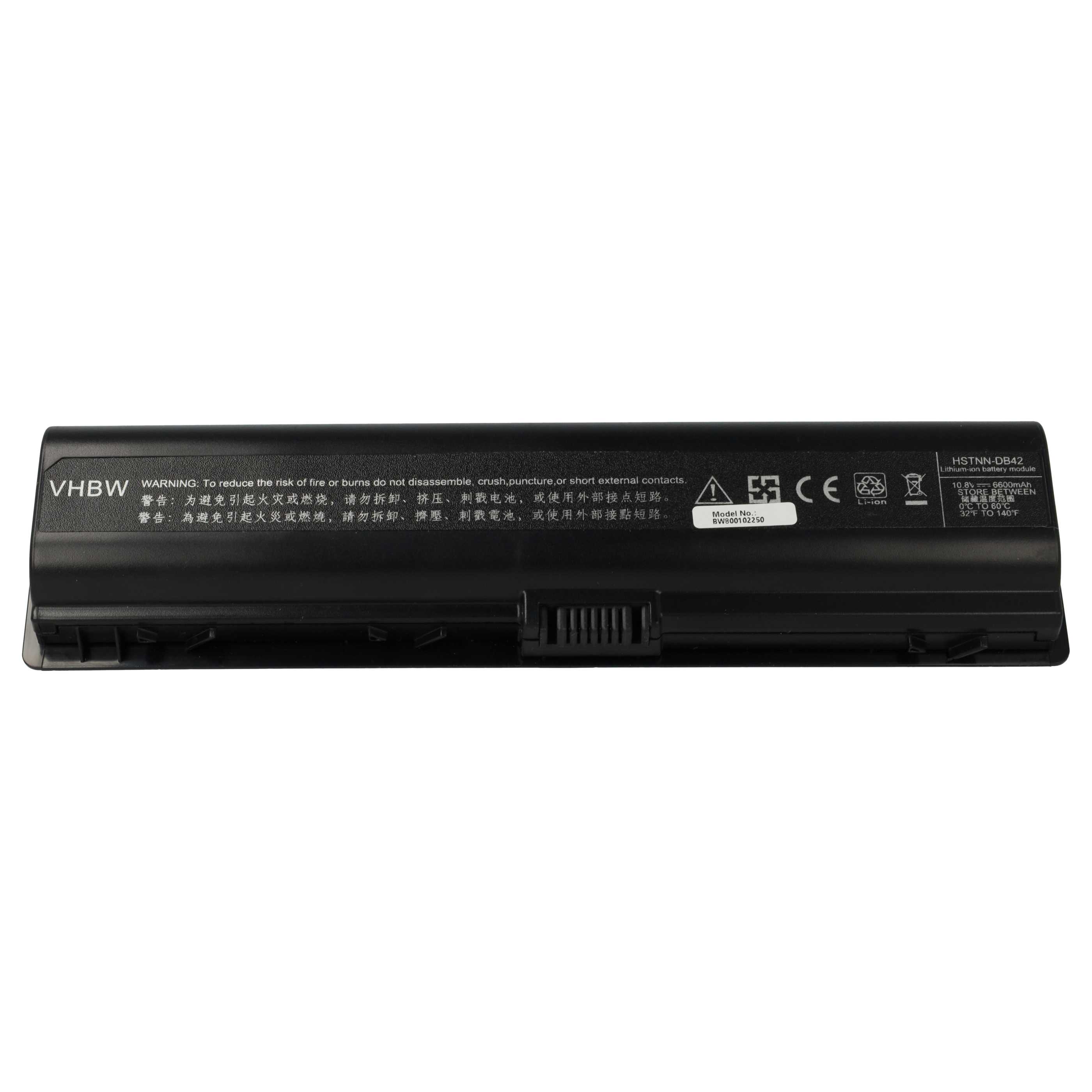 Akumulator do laptopa zamiennik HP 411462-261, 411462-421, 411462-141 - 6600 mAh 10,8 V Li-Ion, czarny