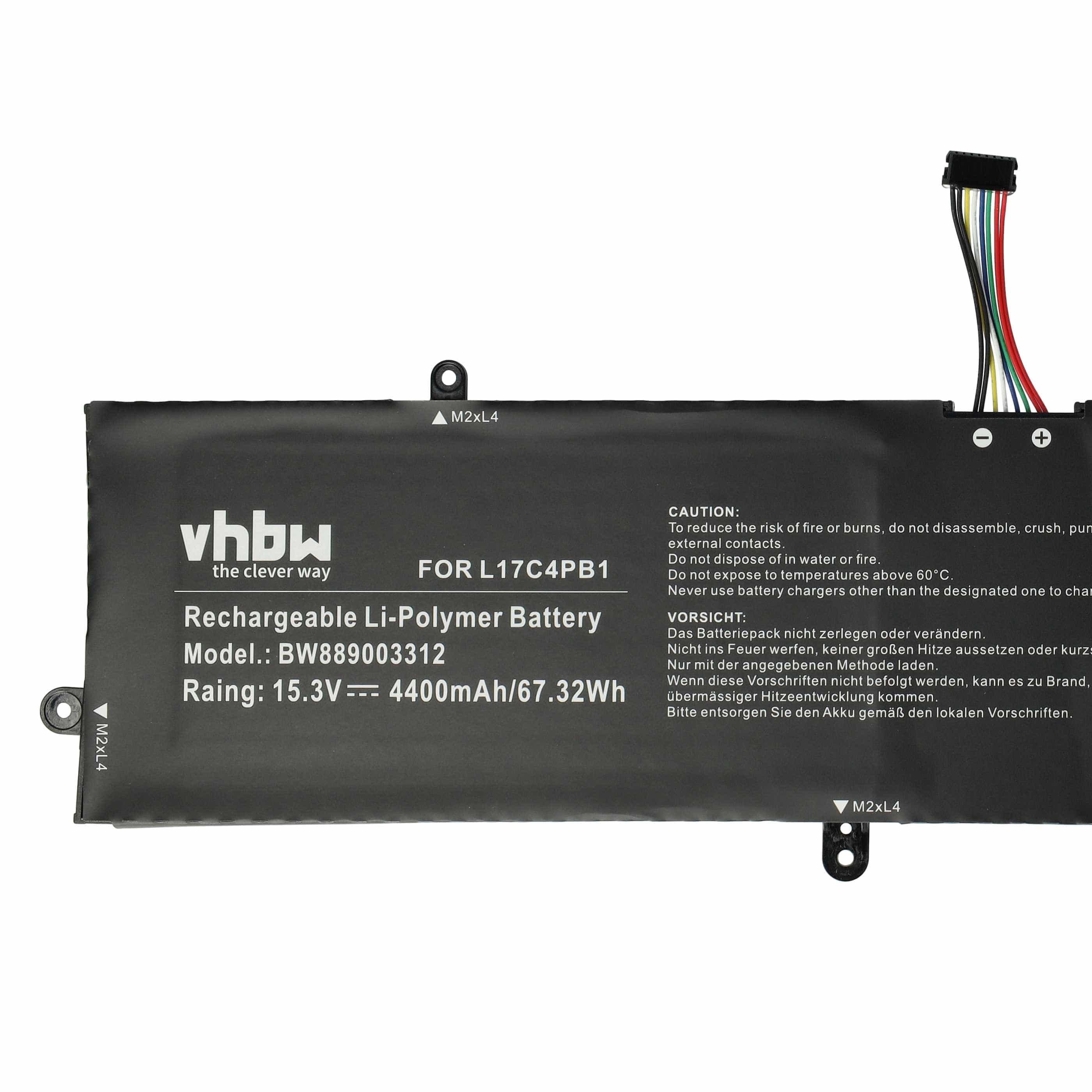 Akumulator do laptopa zamiennik Lenovo 5B10P35084, 5B10P35083, 5B10P35082, L17C4PB1 - 4400 mAh 15,3 V LiPo